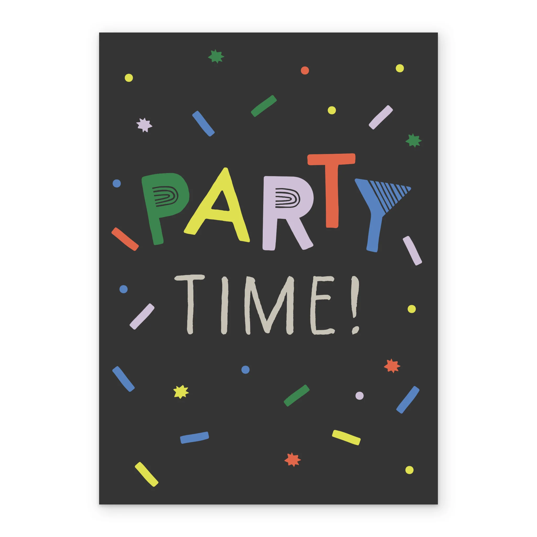 Personalised 'Party Time' 1980s Influenced Birthday Card - Image 2