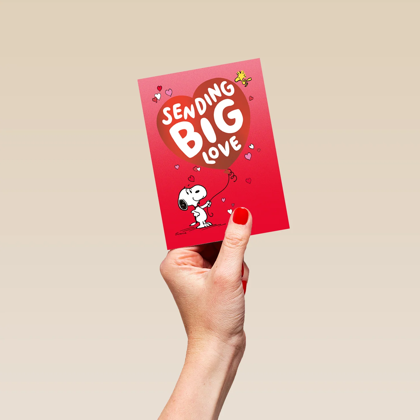 Personalised PEANUTS™️ 'Big Love' Valentine's Day Card - Image 4
