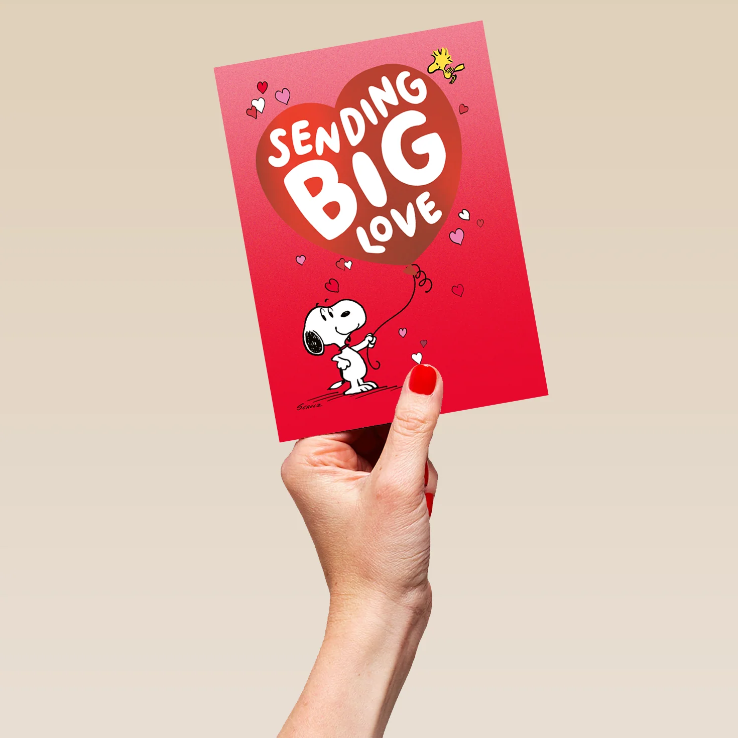 Personalised PEANUTS™️ 'Big Love' Valentine's Day Card - Image 5