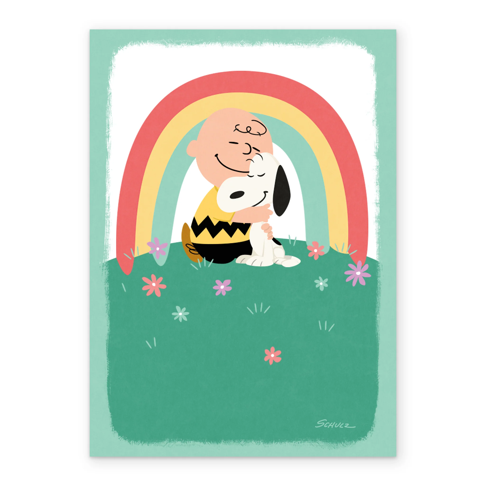 Personalised PEANUTS™ Charlie Brown & SNOOPY Thinking of You Card - Image 2
