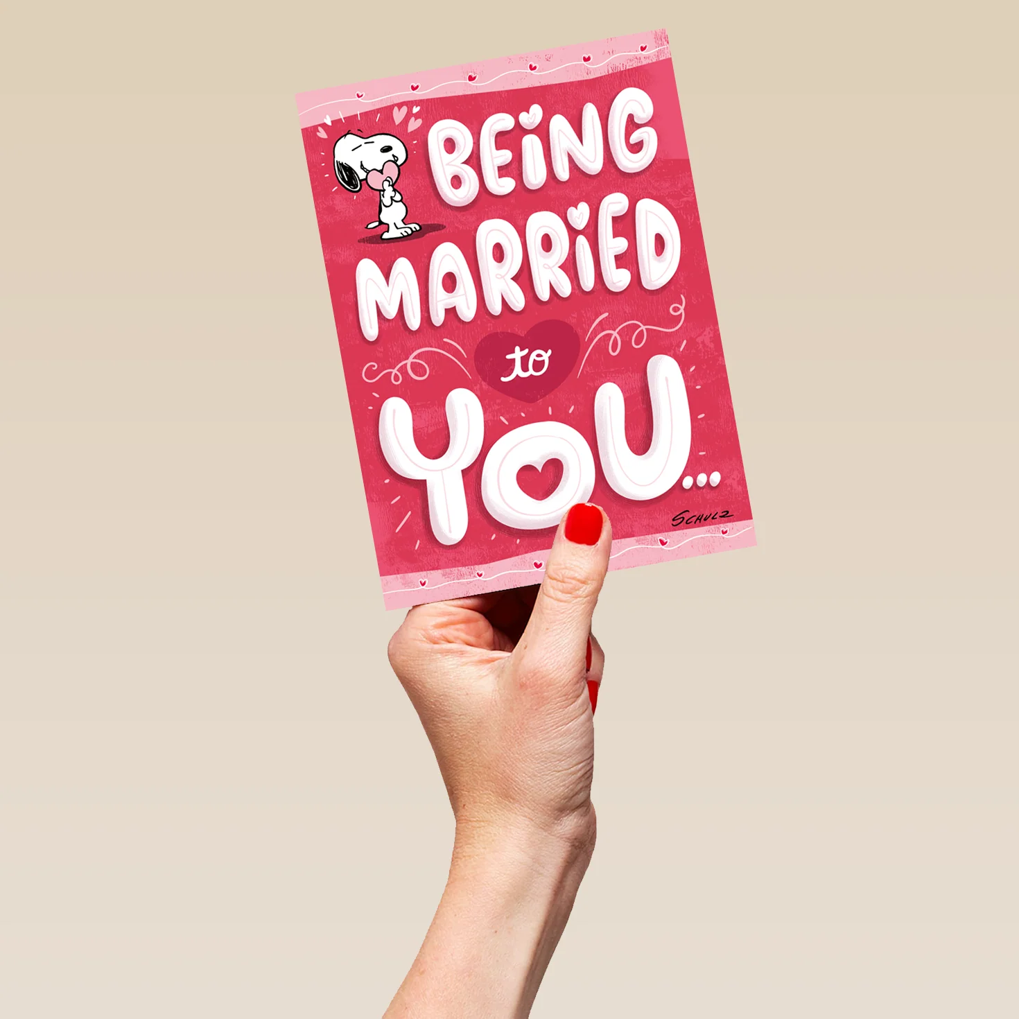 Personalised PEANUTS™️ 'Happy Dance' Valentine's Day Card for Spouse - Image 5