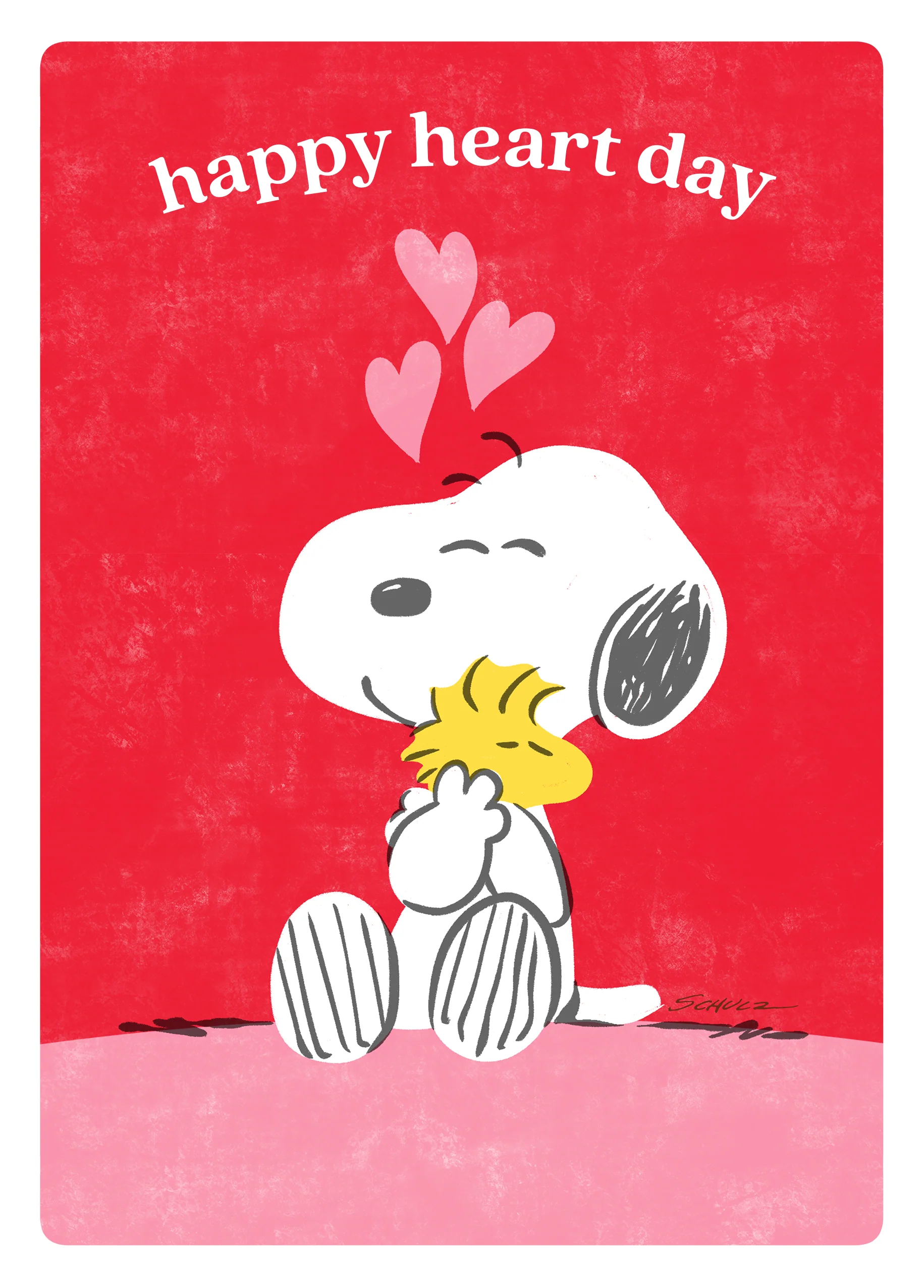 Personalised PEANUTS™️ 'Happy Heart Day' Valentine's Day Card