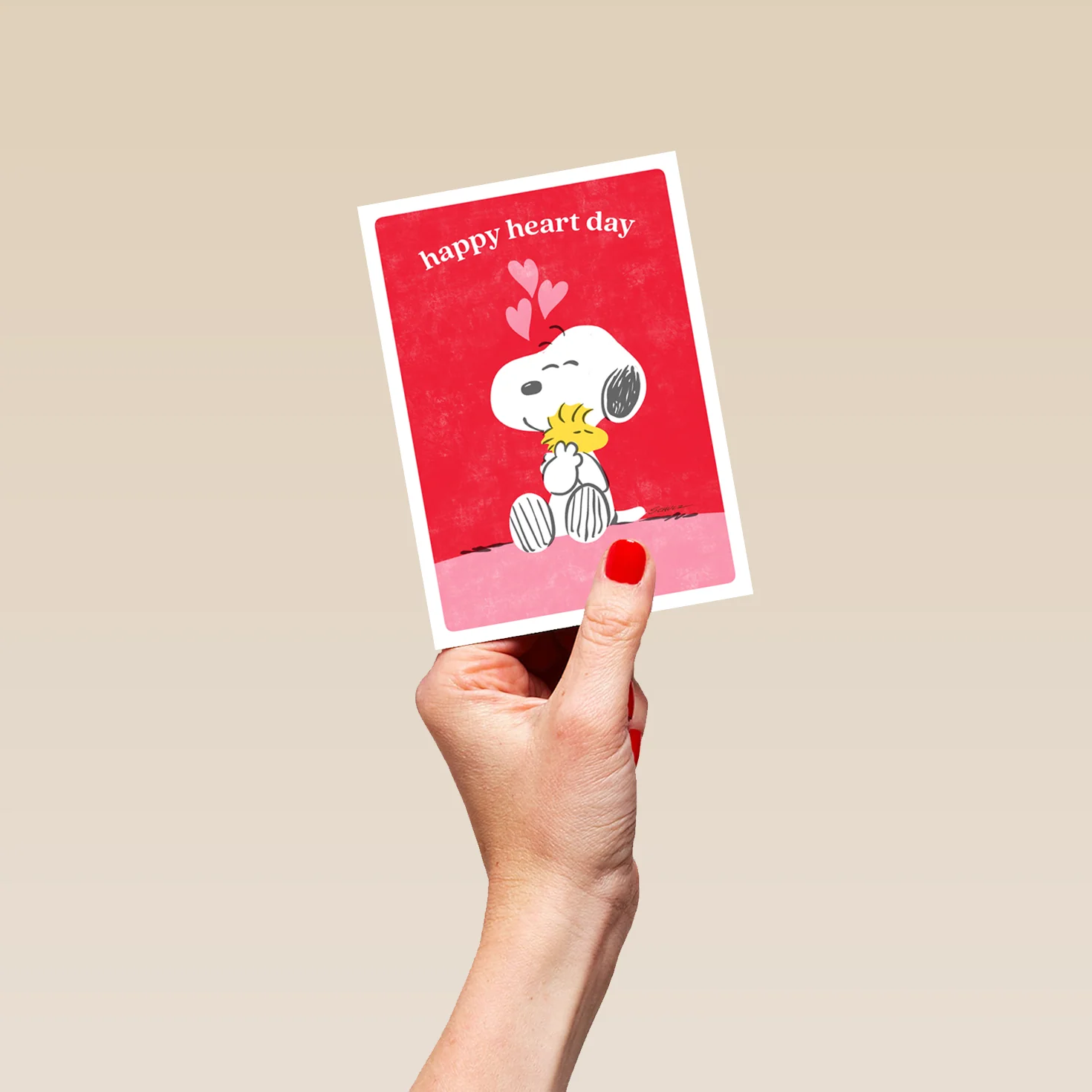 Personalised PEANUTS™️ 'Happy Heart Day' Valentine's Day Card - Image 4