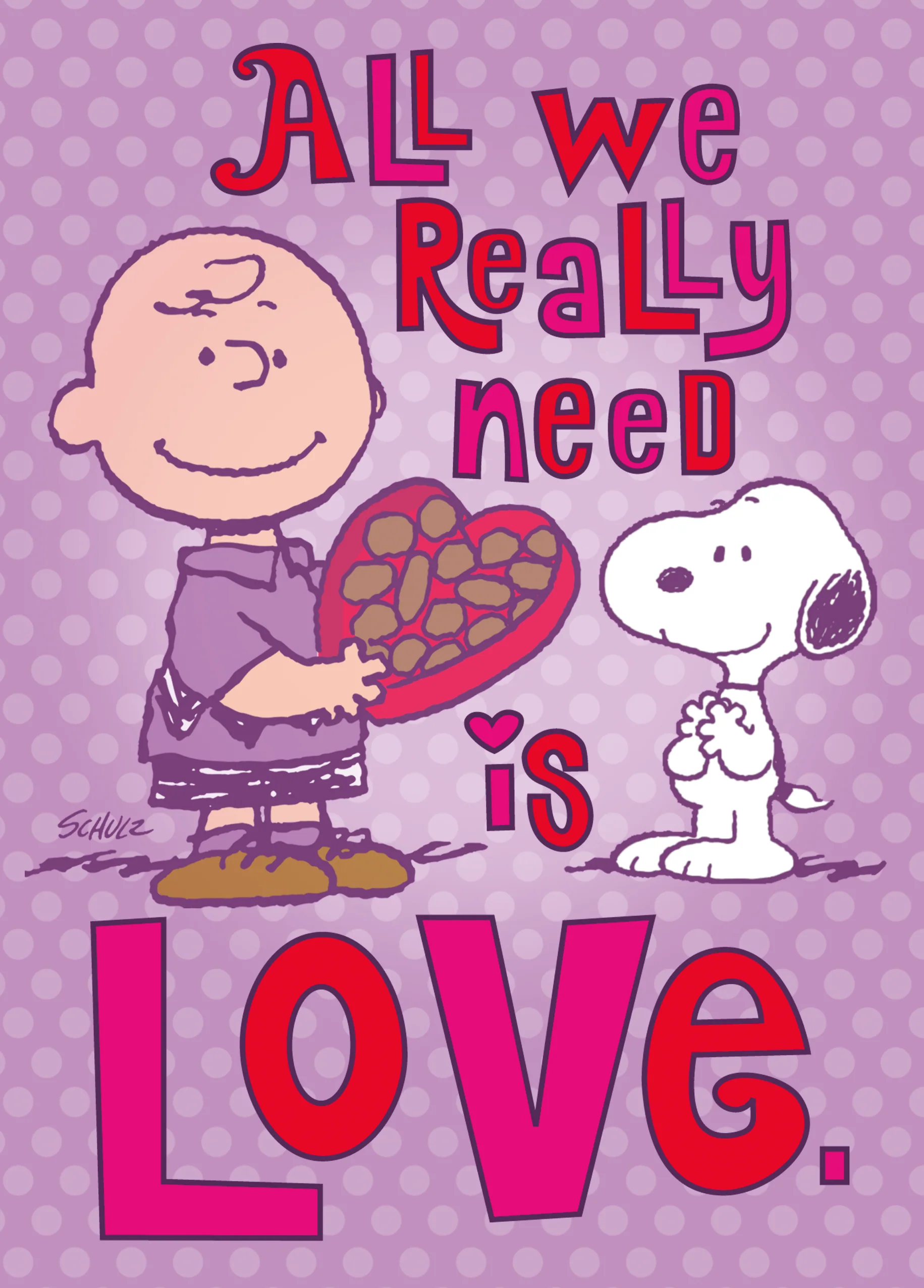 Personalised PEANUTS™️ 'Love & Chocolate' Valentine's Day Card