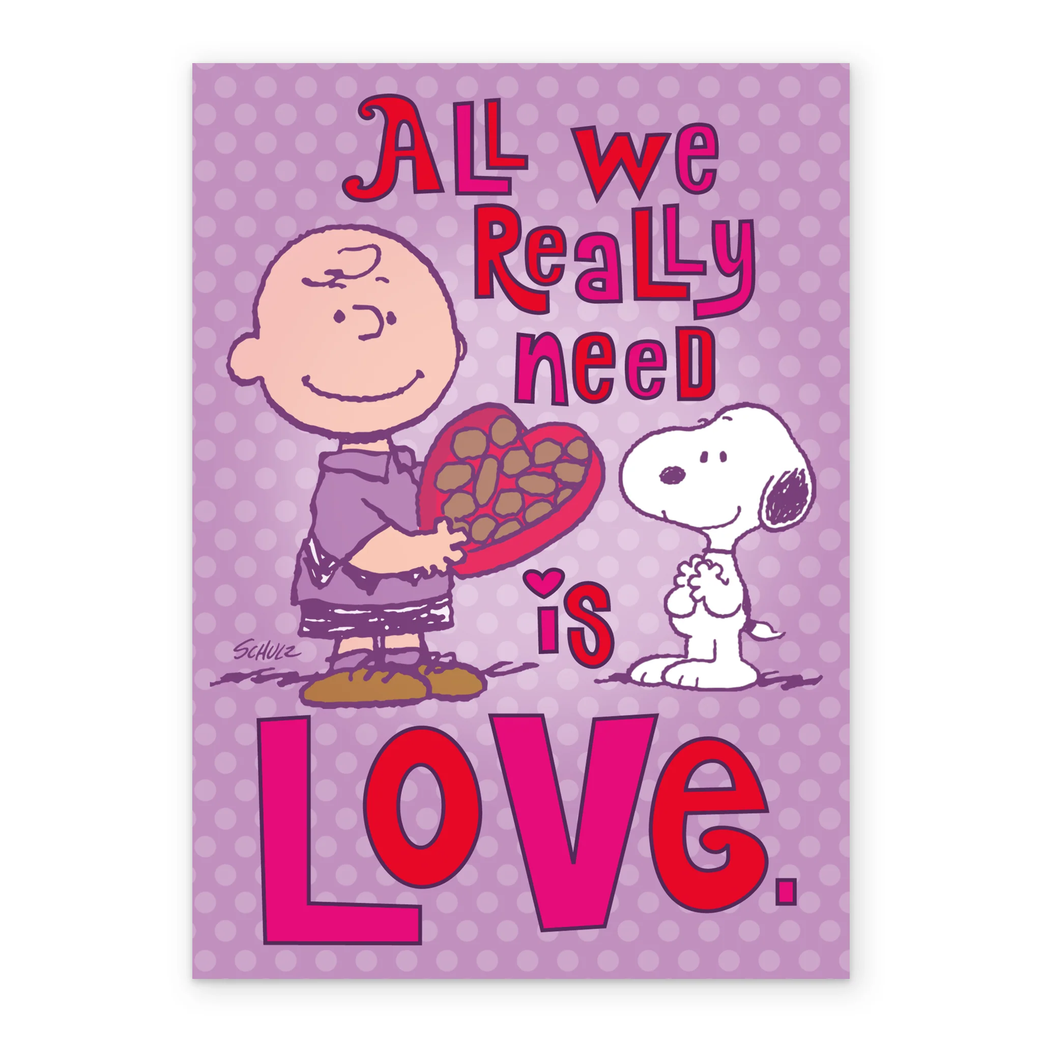 Personalised PEANUTS™️ 'Love & Chocolate' Valentine's Day Card - Image 2