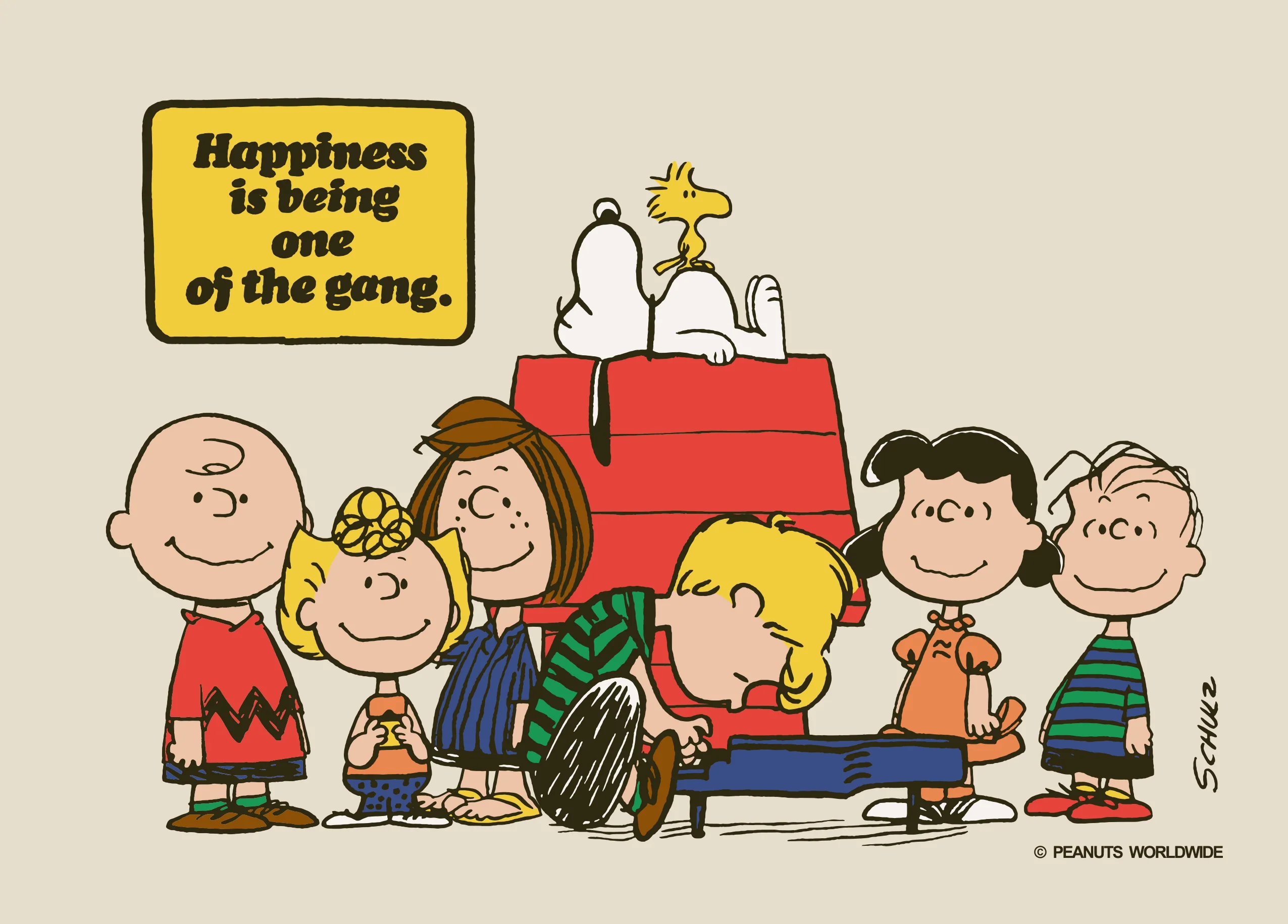 Personalised PEANUTS™ 'One of the Gang' Birthday Card