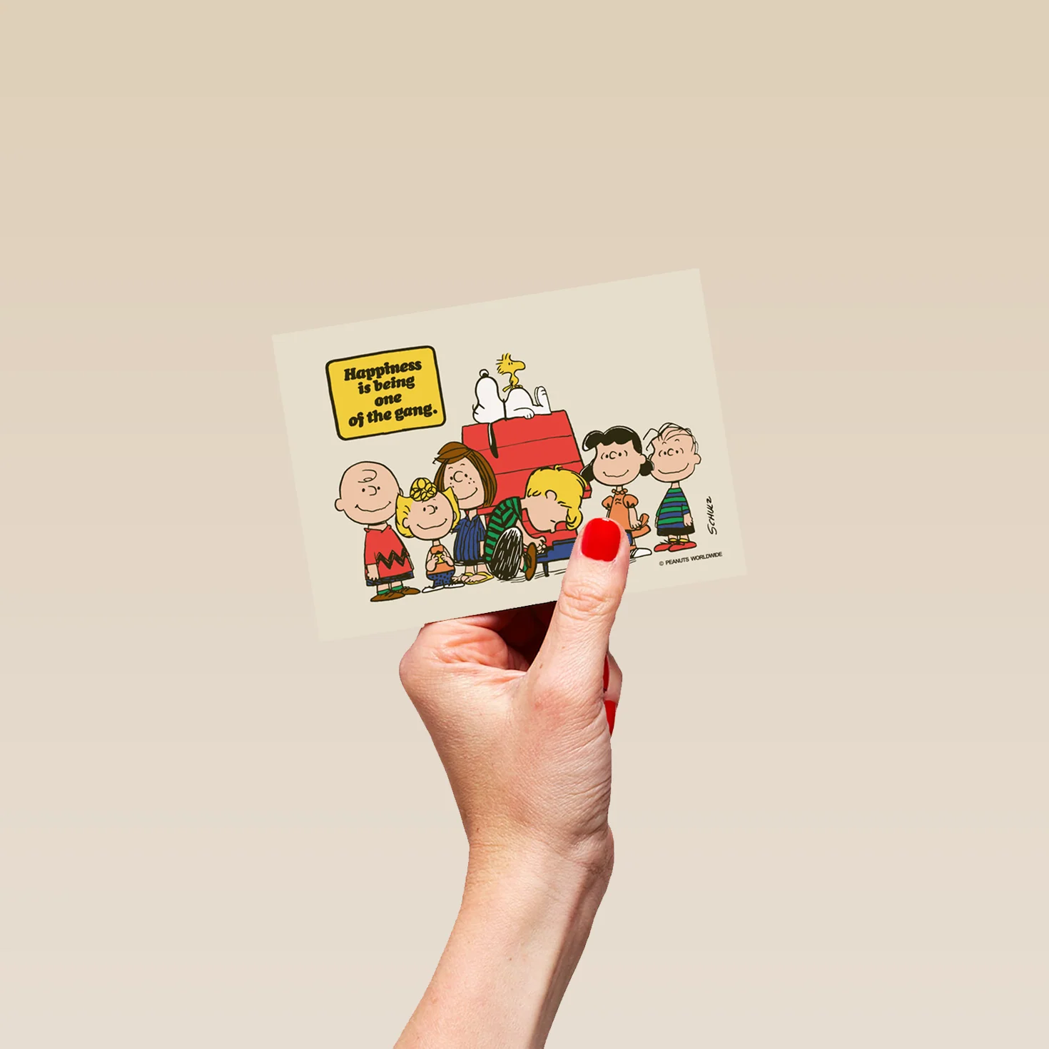 Personalised PEANUTS™ 'One of the Gang' Birthday Card - Image 4