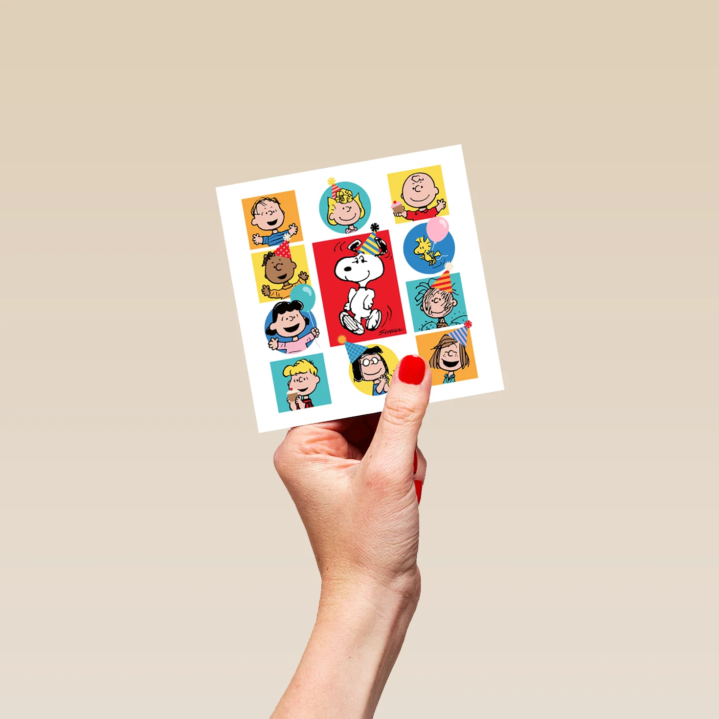 Personalised PEANUTS™️ 'Party Pictures' Birthday Card - Image 4