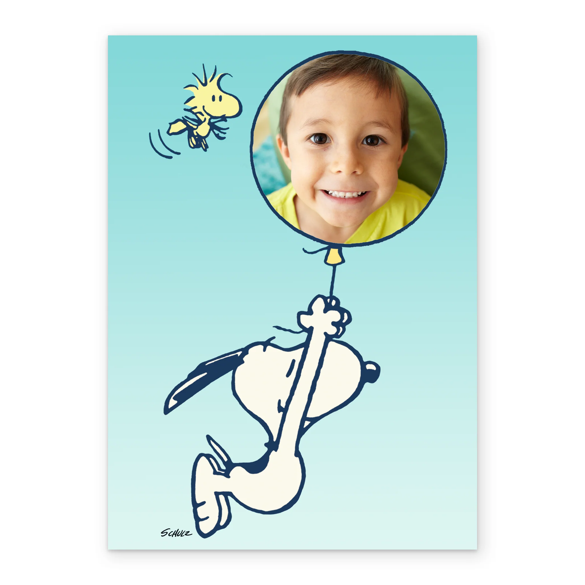 Personalised PEANUTS™ SNOOPY Balloon Photo Upload Card - Image 2