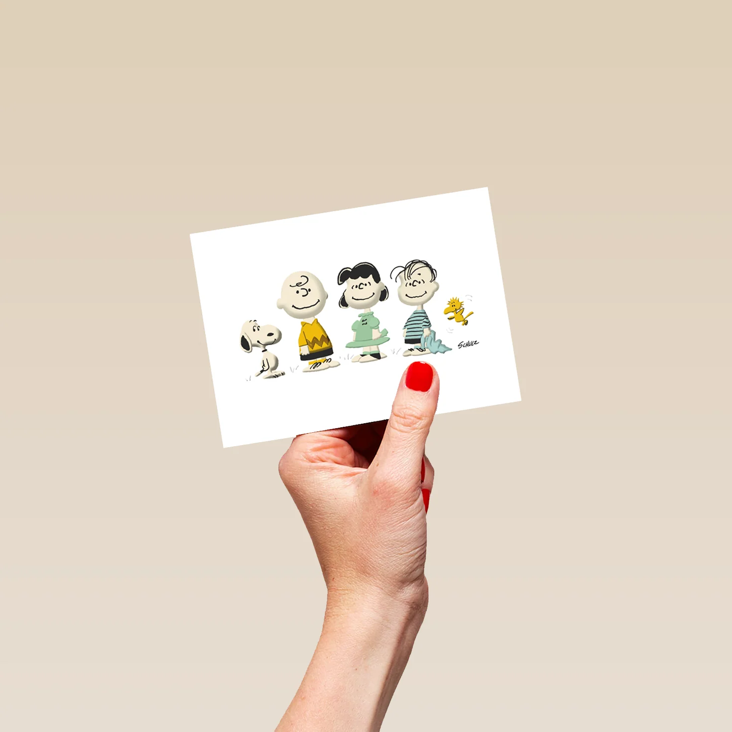 Personalised PEANUTS™️ 'Snoopy, Charlie Brown & Friends' Just To Say Card - Image 4