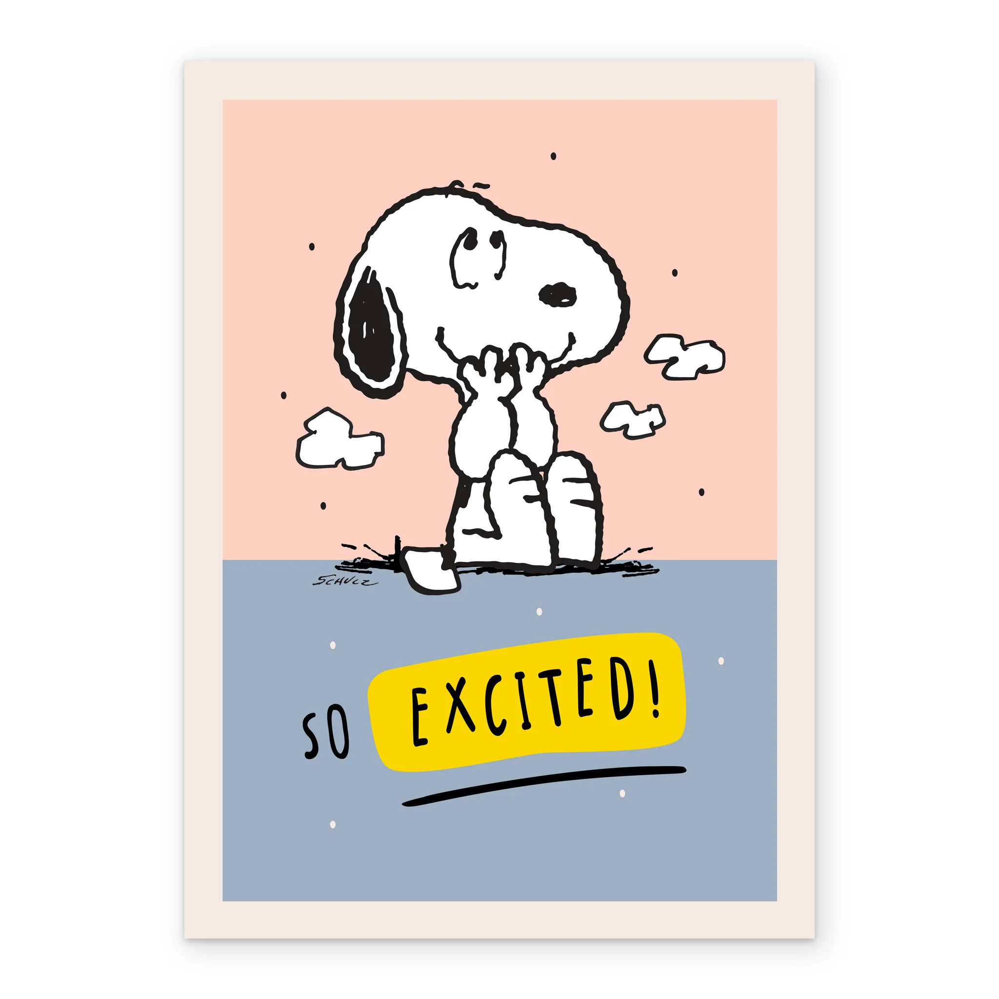 Personalised PEANUTS™ SNOOPY Excited Birthday Card - Image 2