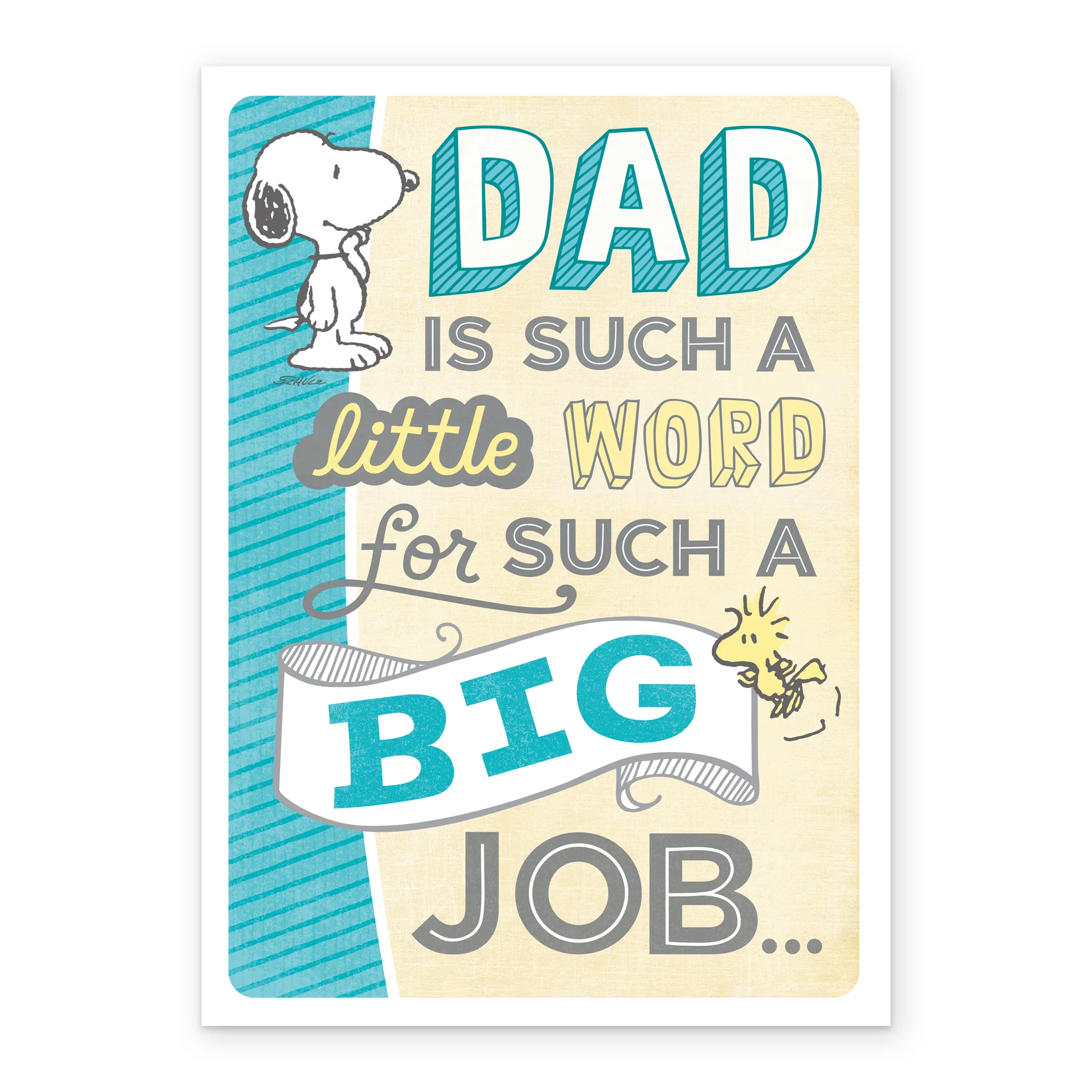 Personalised PEANUTS™ SNOOPY Father's Day Card for Dad - Image 2