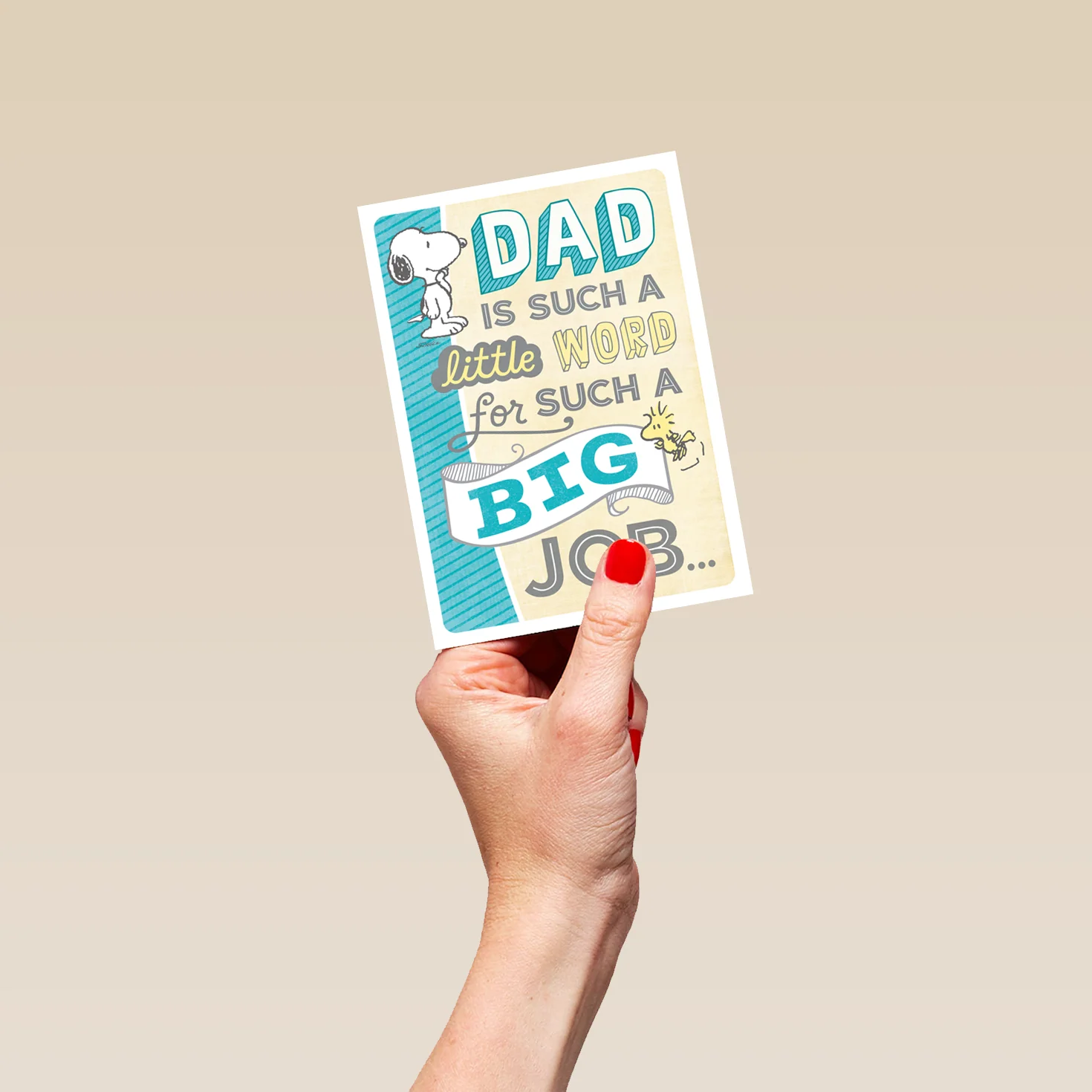 Personalised PEANUTS™ SNOOPY Father's Day Card for Dad - Image 4