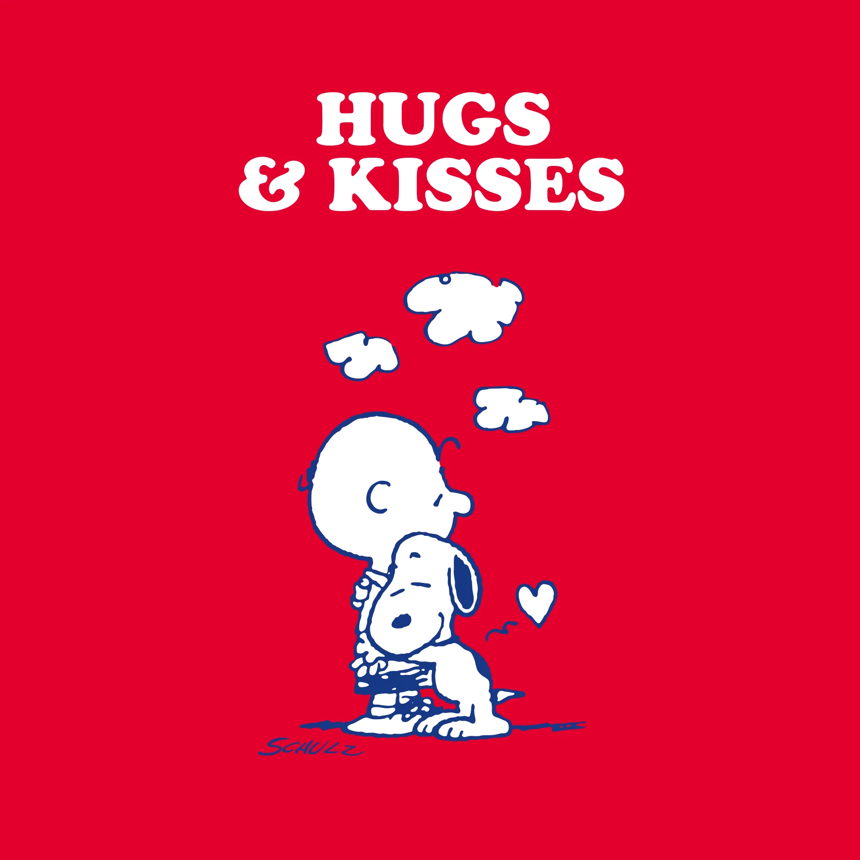 Personalised PEANUTS™ SNOOPY 'Hugs & Kisses' Thinking of You Card