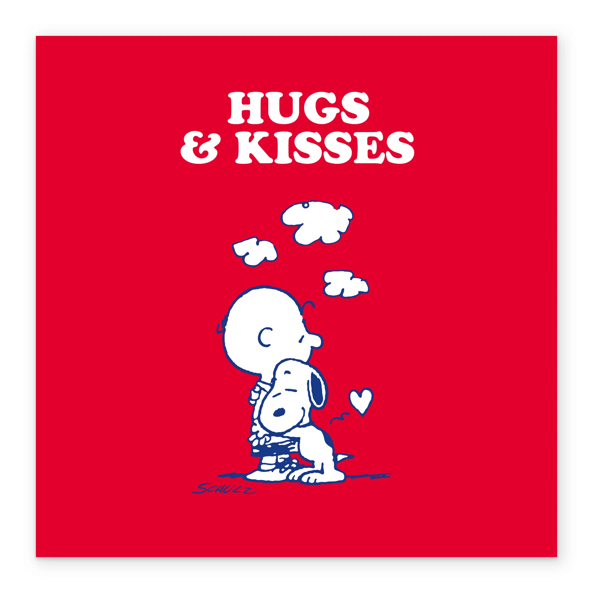 Personalised PEANUTS™ SNOOPY 'Hugs & Kisses' Thinking of You Card - Image 2