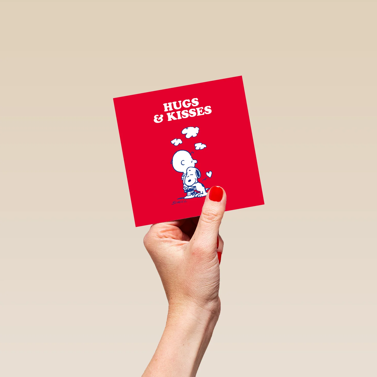 Personalised PEANUTS™ SNOOPY 'Hugs & Kisses' Thinking of You Card - Image 4