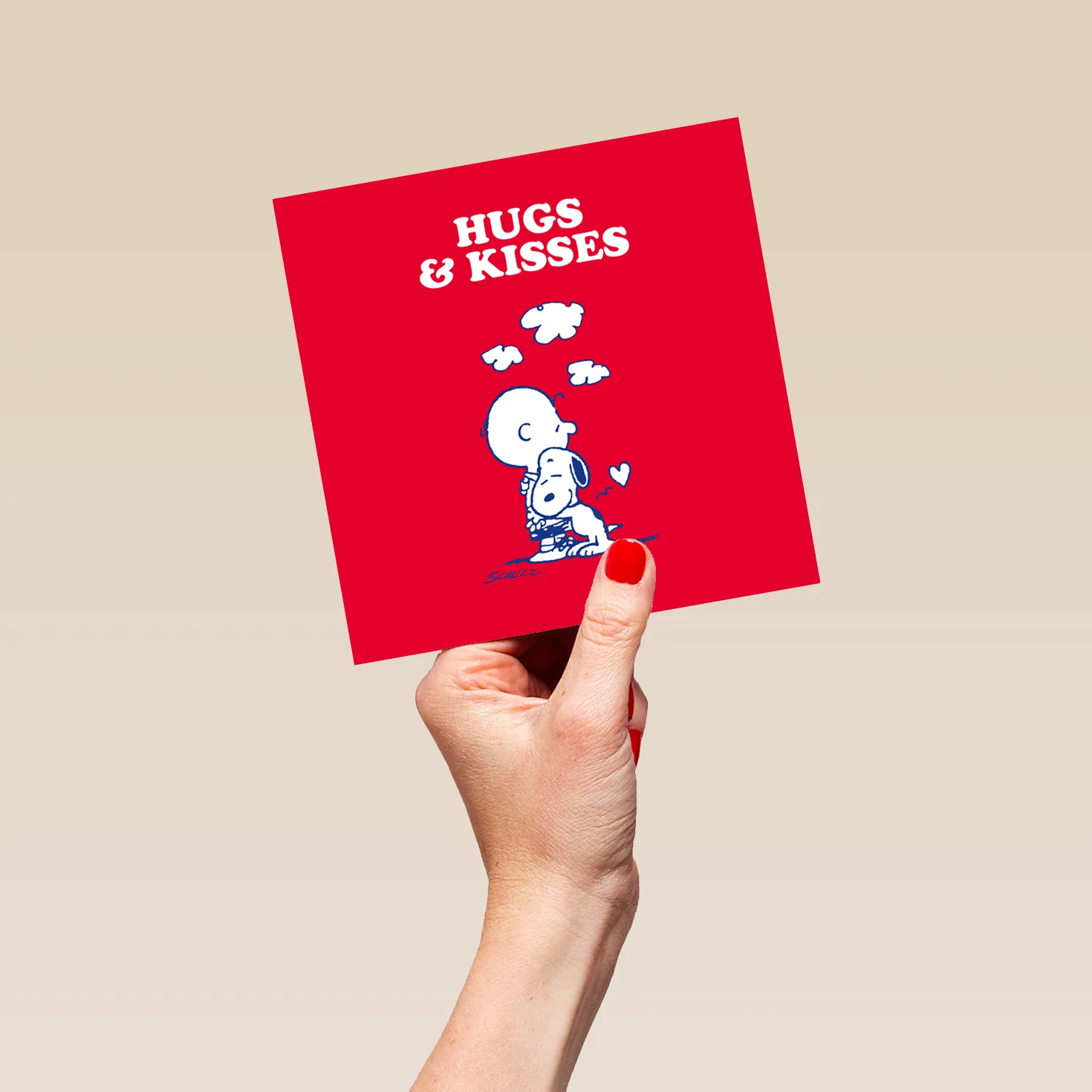 Personalised PEANUTS™ SNOOPY 'Hugs & Kisses' Thinking of You Card - Image 5