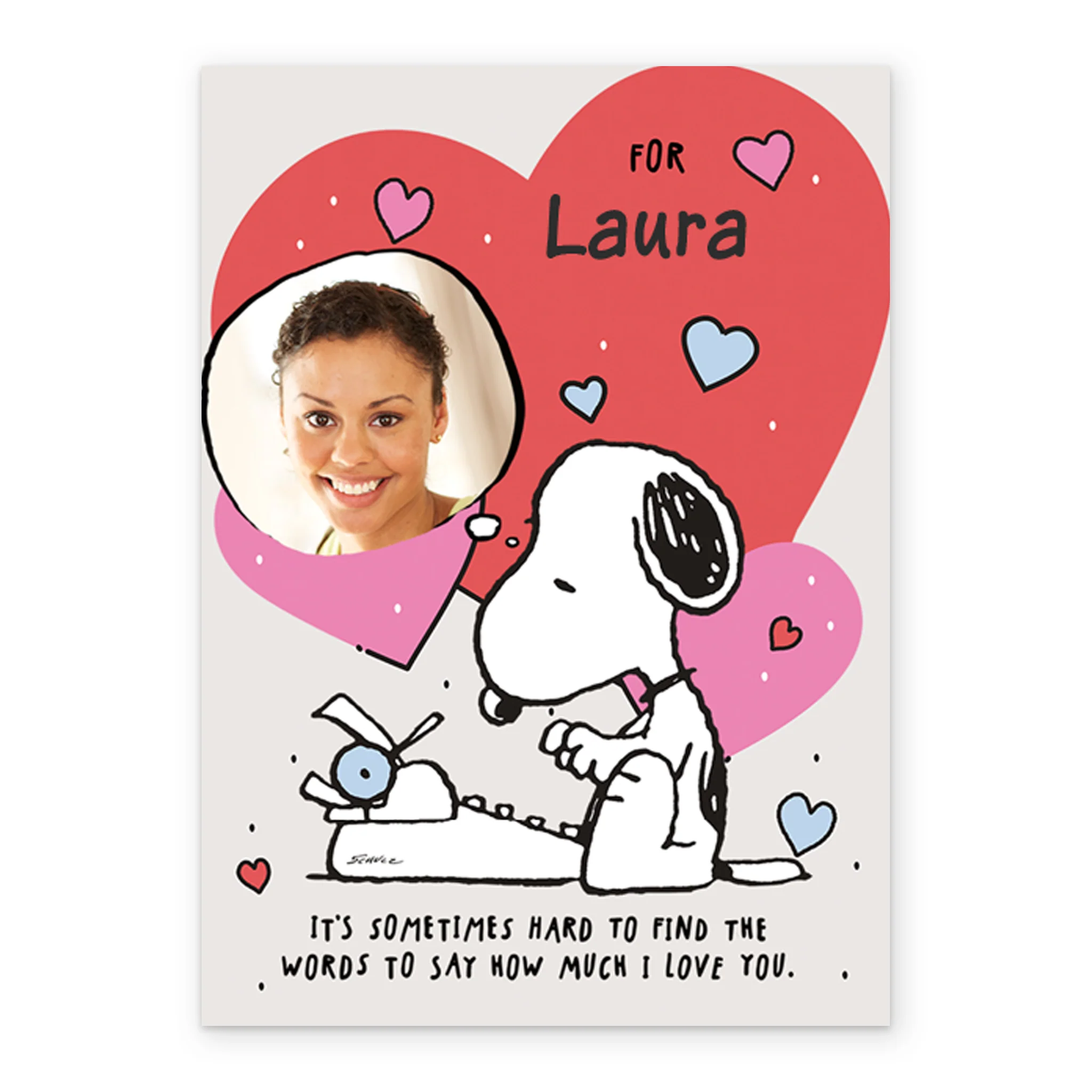 Personalised PEANUTS™ SNOOPY Photo Birthday Card For Wife - Image 2