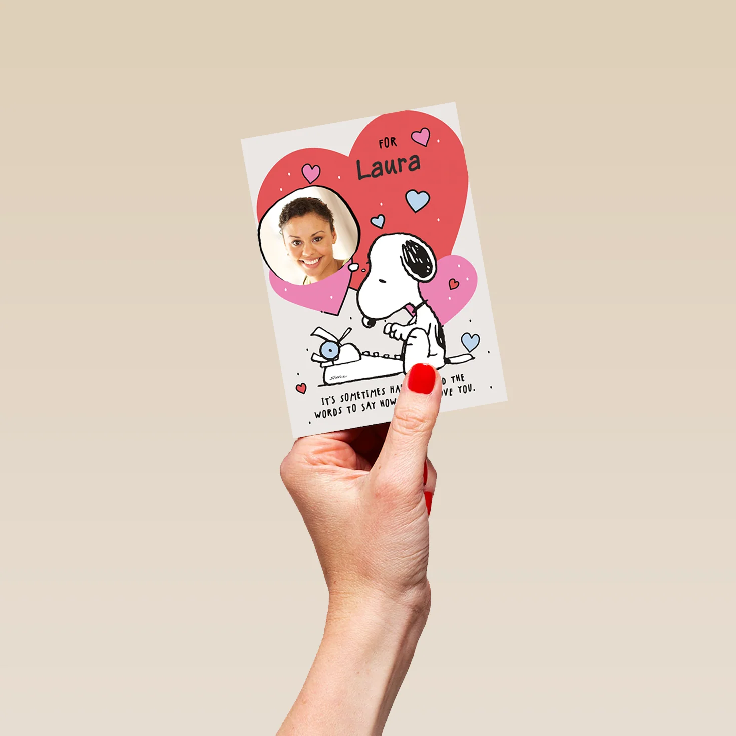 Personalised PEANUTS™ SNOOPY Photo Birthday Card For Wife - Image 4