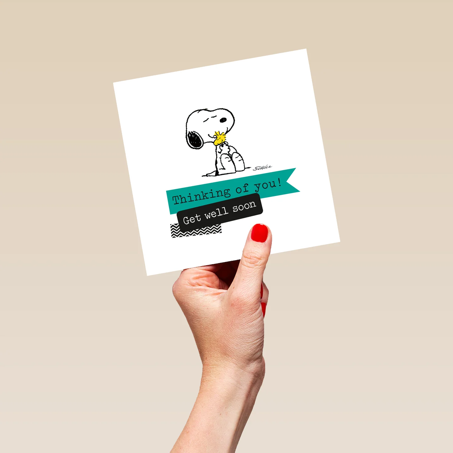 Personalised PEANUTS™ SNOOPY Thinking of You Get Well Soon Card - Image 5