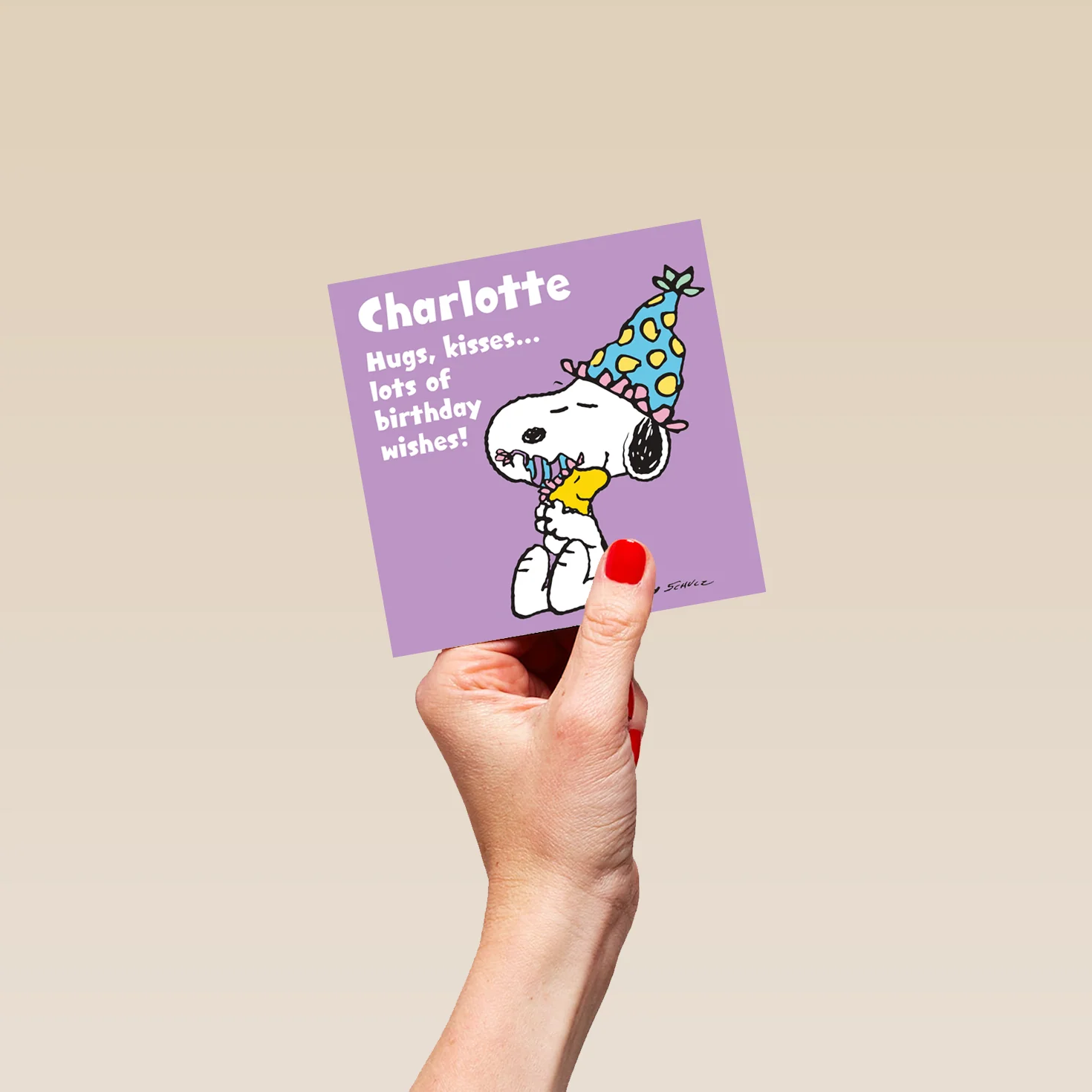 Personalised PEANUTS™ SNOOPY & Woodstock Birthday Card - Image 4