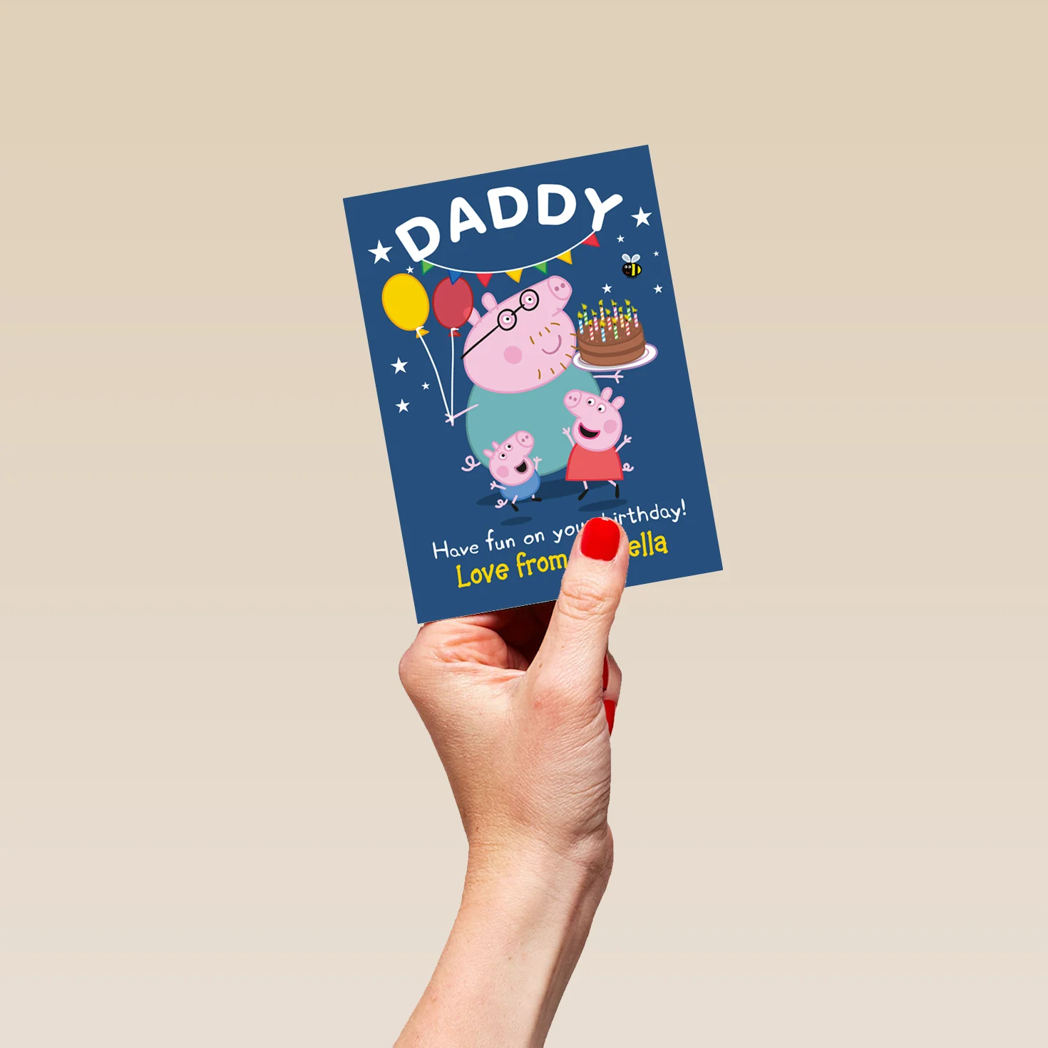 Personalised Peppa Pig Birthday Card For Daddy - Image 4