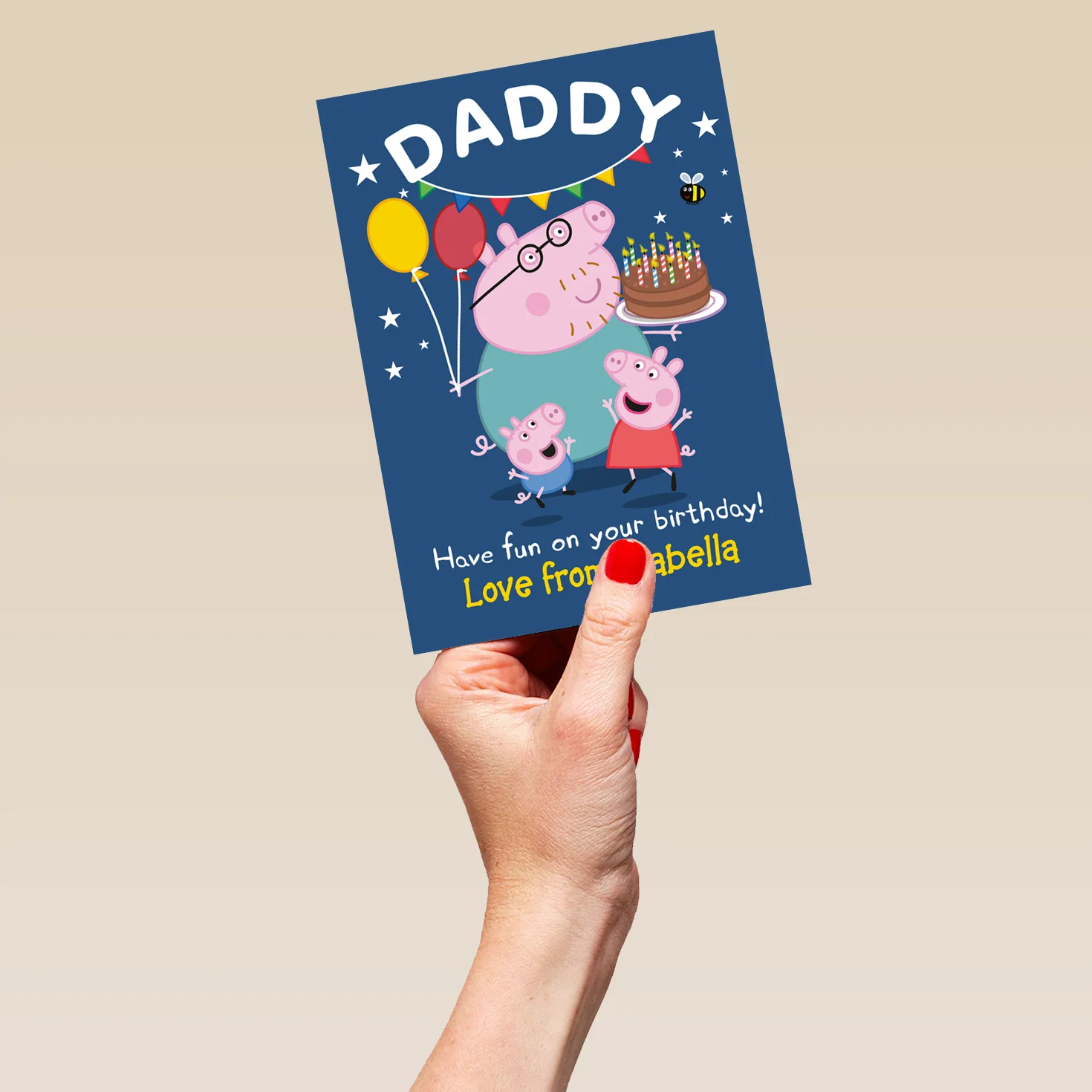 Personalised Peppa Pig Birthday Card For Daddy - Image 5