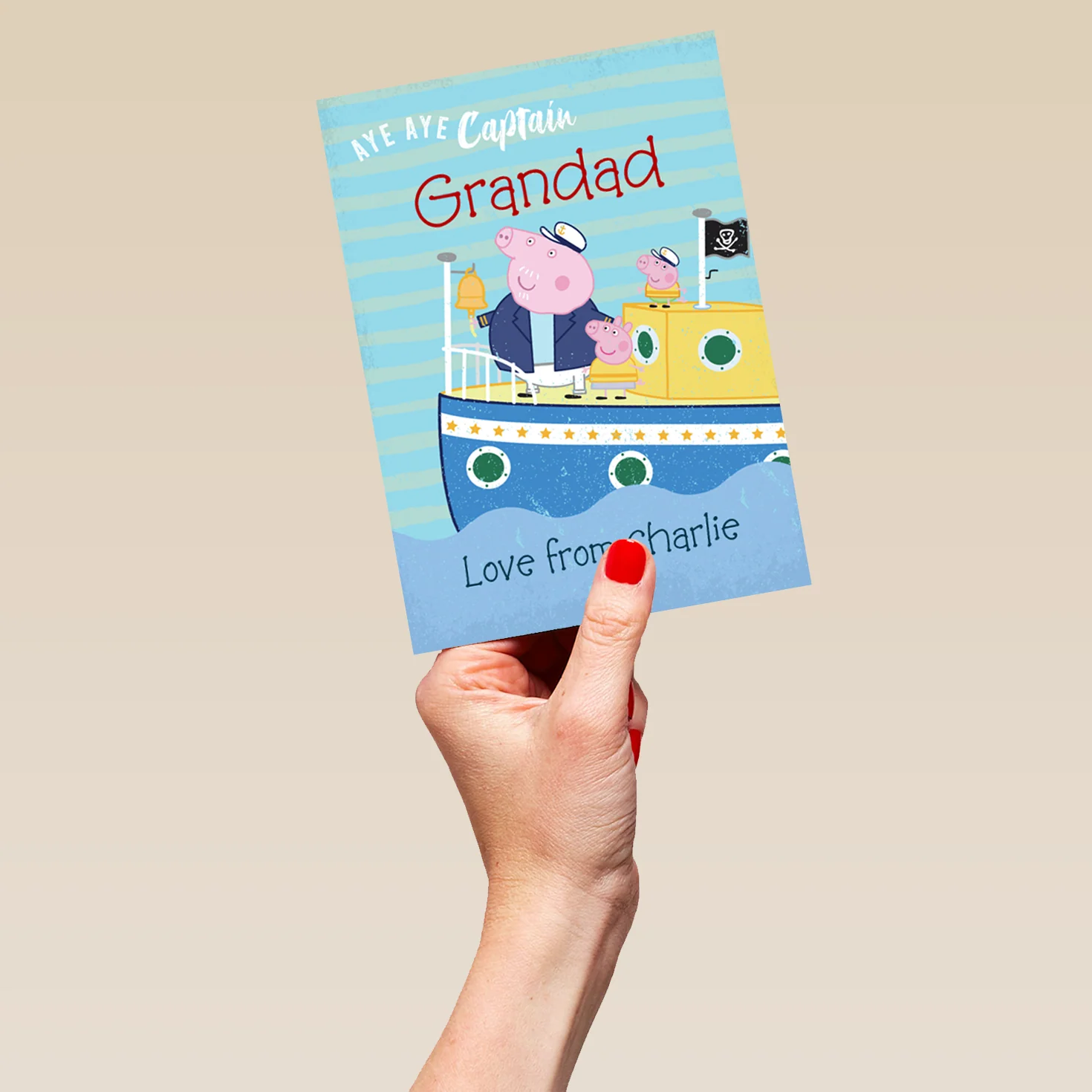 Personalised Peppa Pig Grandad Father's Day Card - Image 5