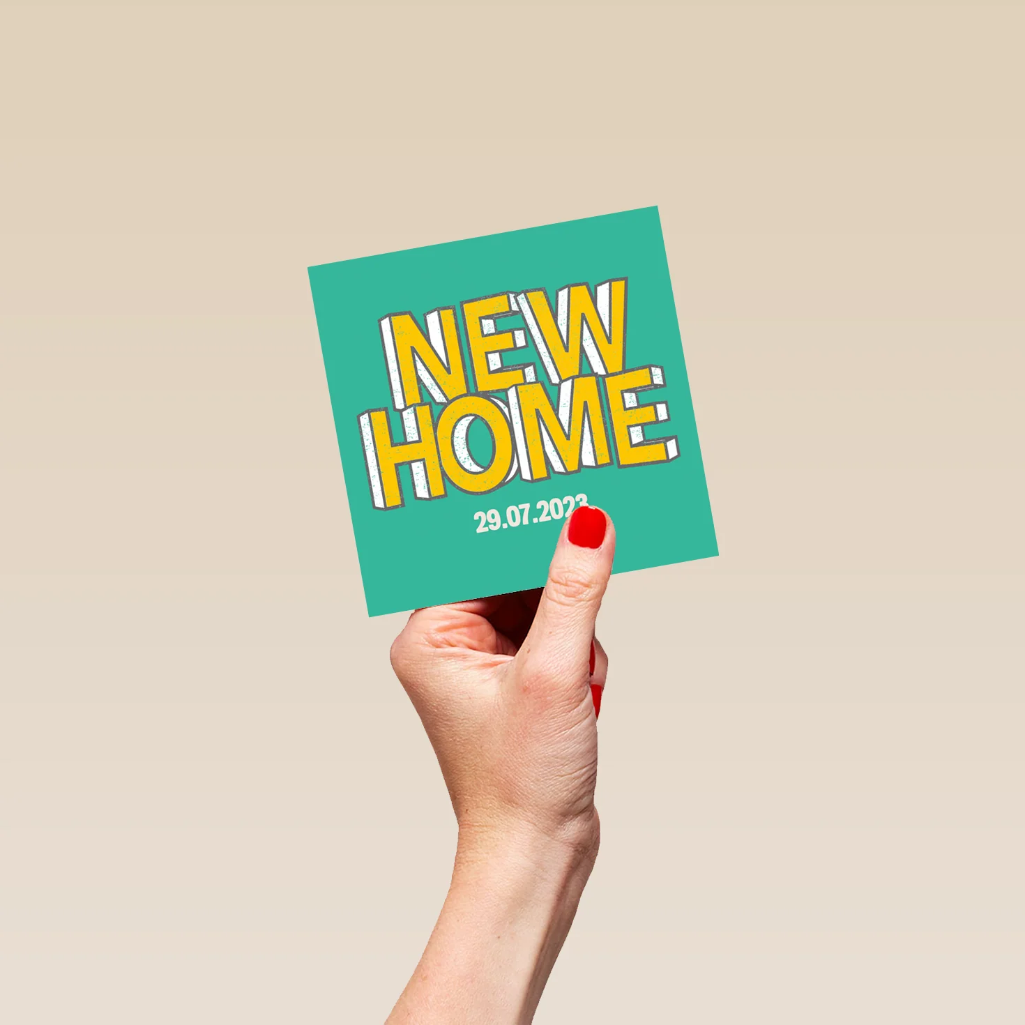 Personalised & Personalised Word Art New Home Card - Image 4