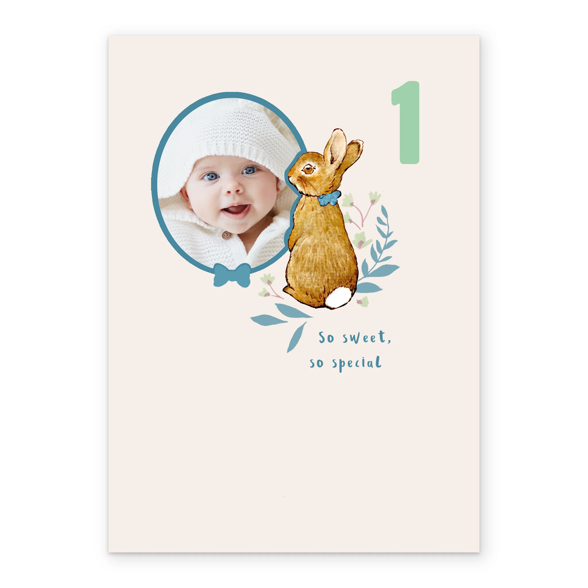 Personalised Peter Rabbit™ Photo Upload Birthday Card For Boys - Image 2