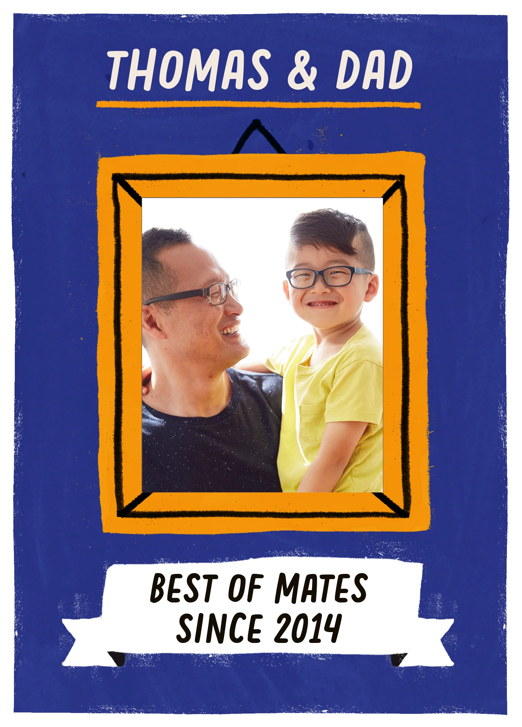 Personalised Photo Upload Andy's Man Club Best of Mates Birthday Card