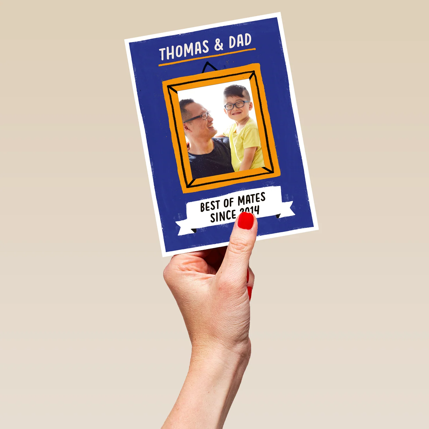 Personalised Photo Upload Andy's Man Club Best of Mates Birthday Card - Image 5