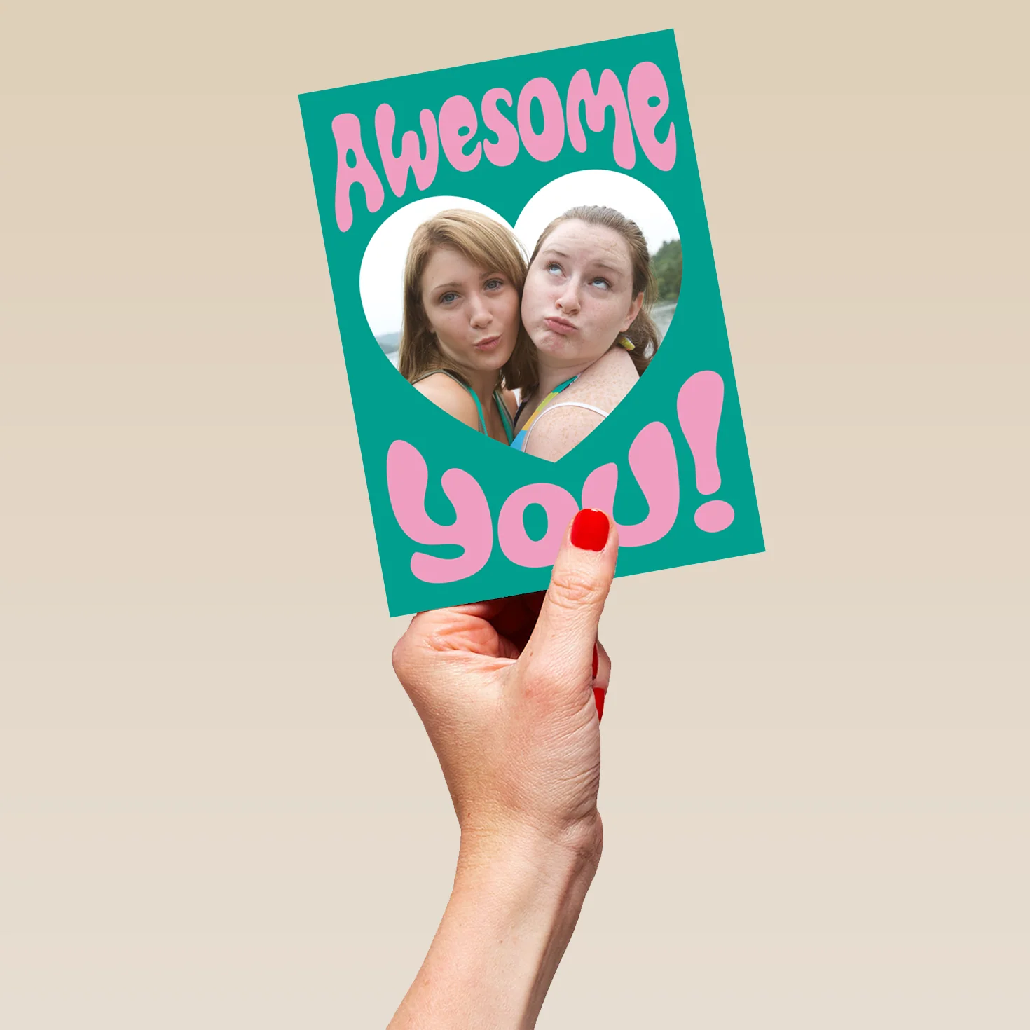 Personalised Photo Upload 'Awesome You!' Birthday Card - Image 5