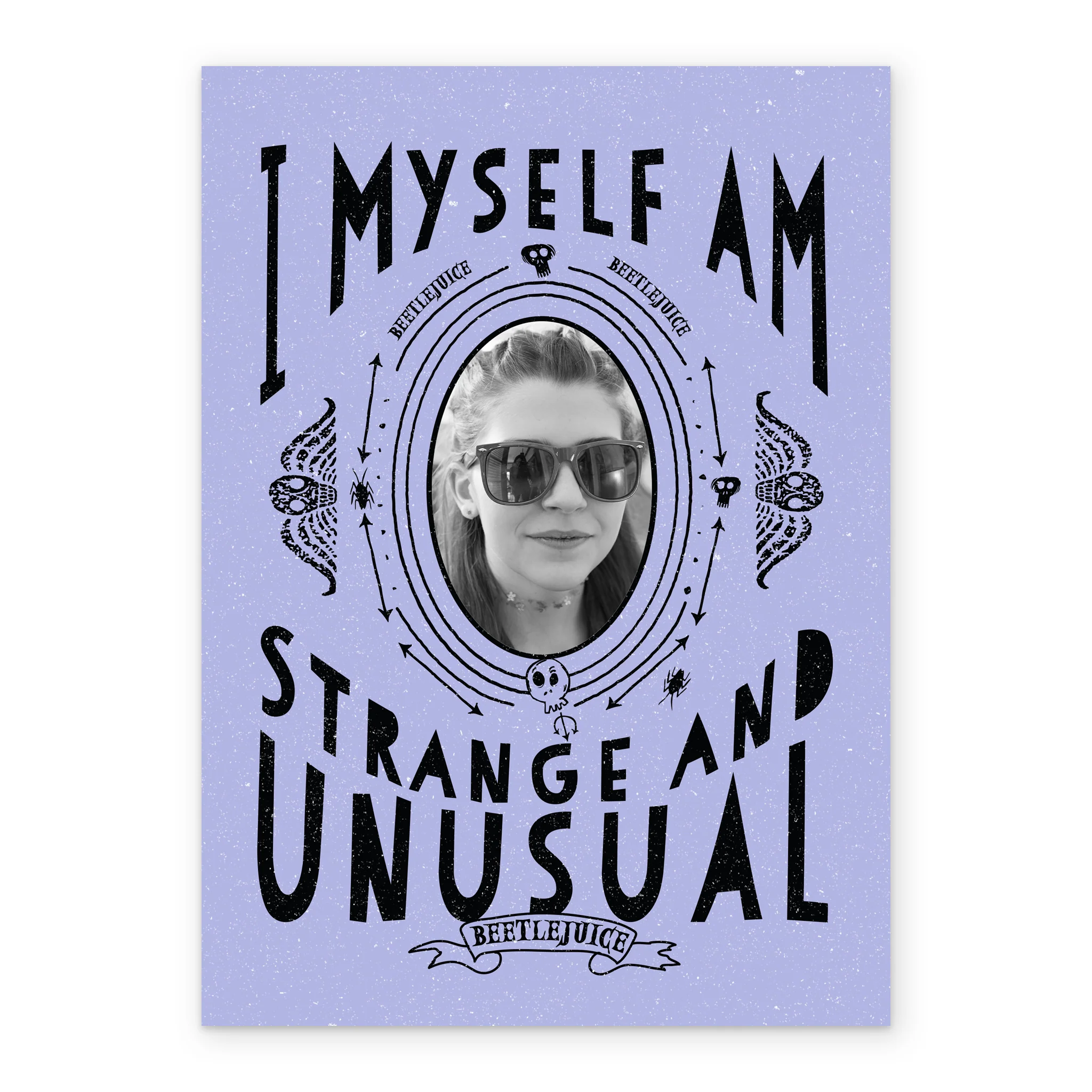 Personalised Photo Upload Beetlejuice Spooky Frame Birthday Card - Image 2
