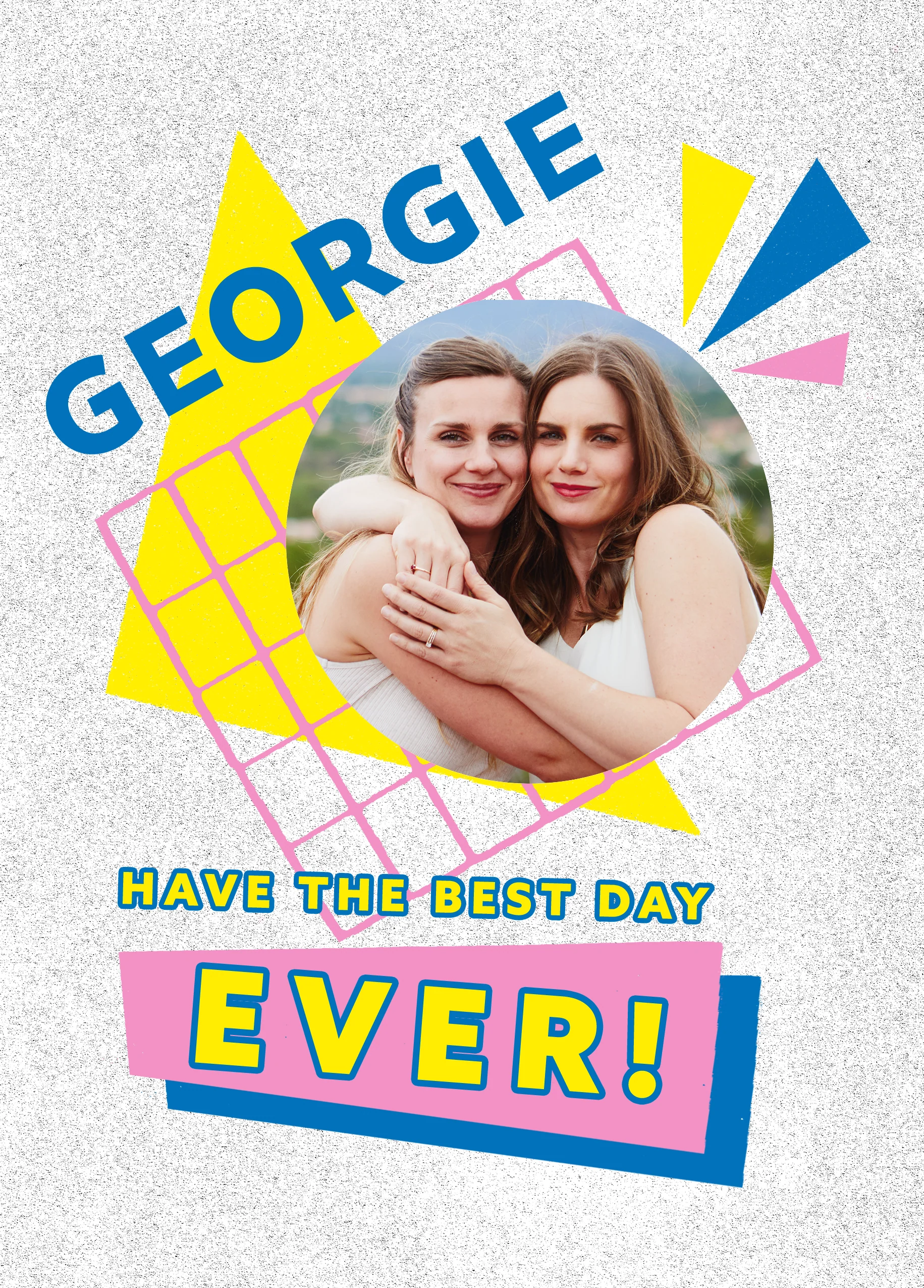 Personalised Photo Upload 'Best Day' Sister Birthday Card