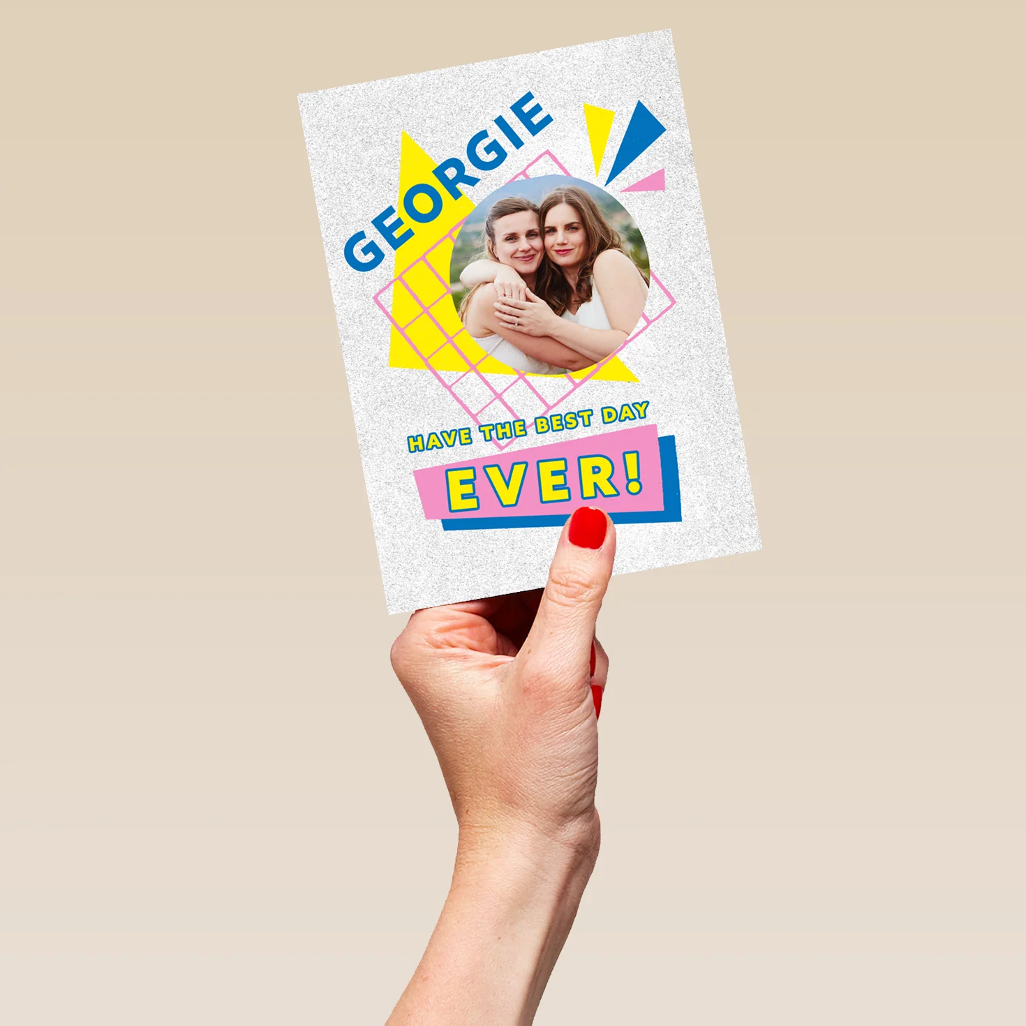 Personalised Photo Upload 'Best Day' Sister Birthday Card - Image 5