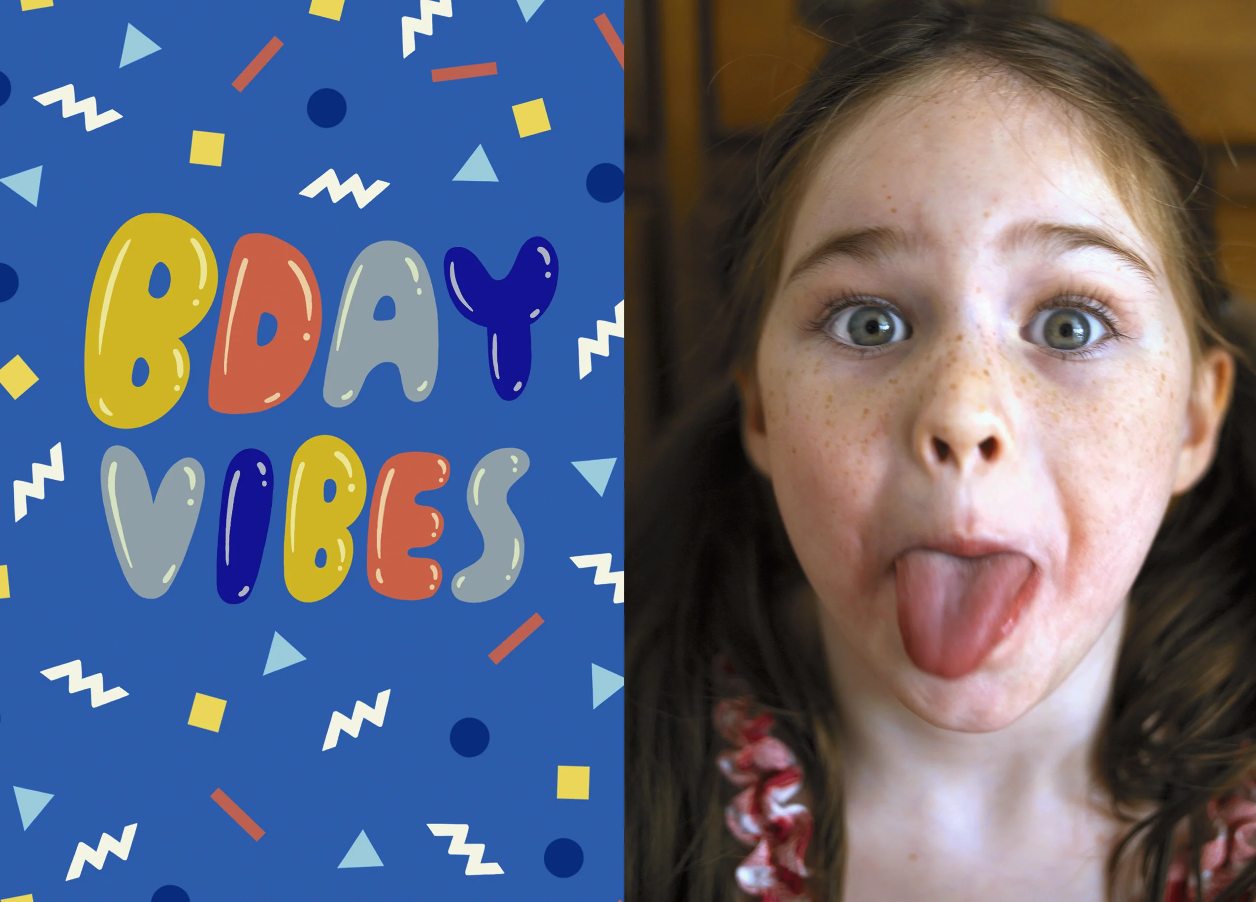 Personalised Photo Upload Birthday Vibes Card