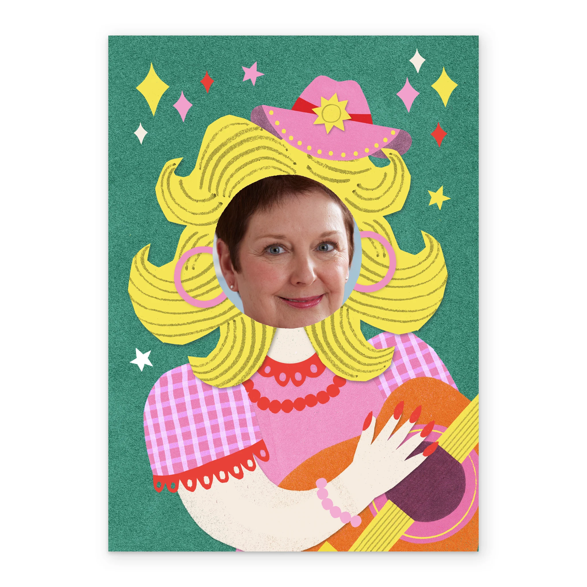 Personalised Photo Upload 'Country Singer' Birthday Card for Her - Image 2