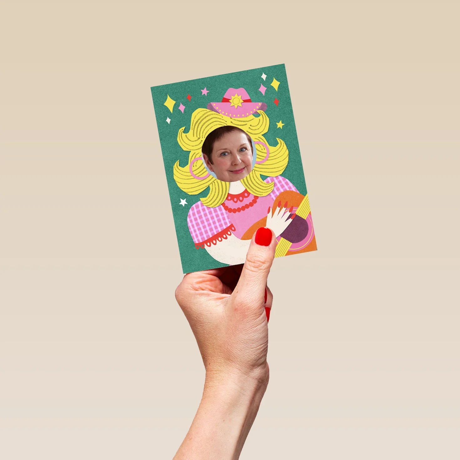 Personalised Photo Upload 'Country Singer' Birthday Card for Her - Image 4