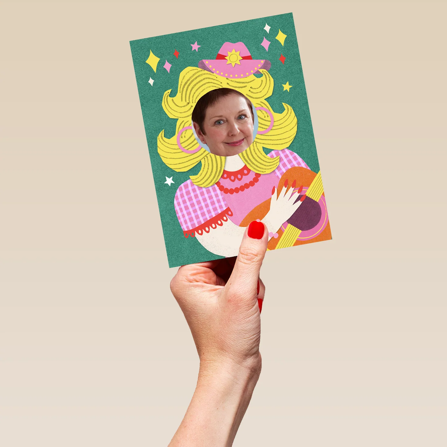 Personalised Photo Upload 'Country Singer' Birthday Card for Her - Image 5