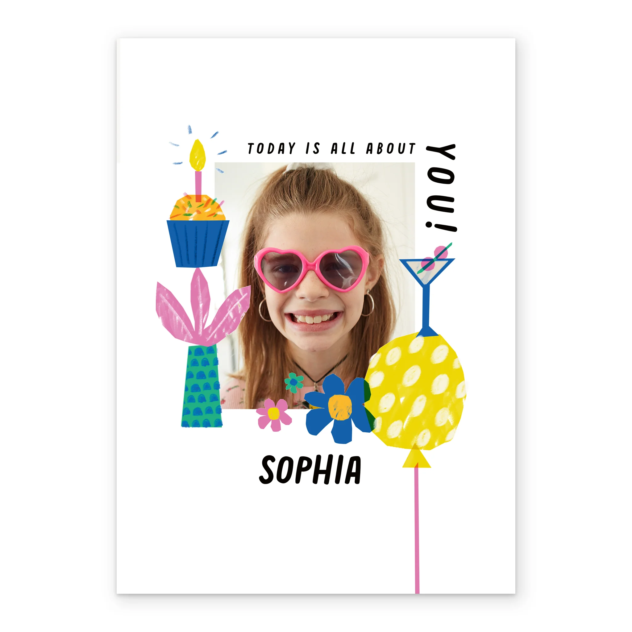 Personalised Photo Upload Cupcake Birthday Card - Image 2