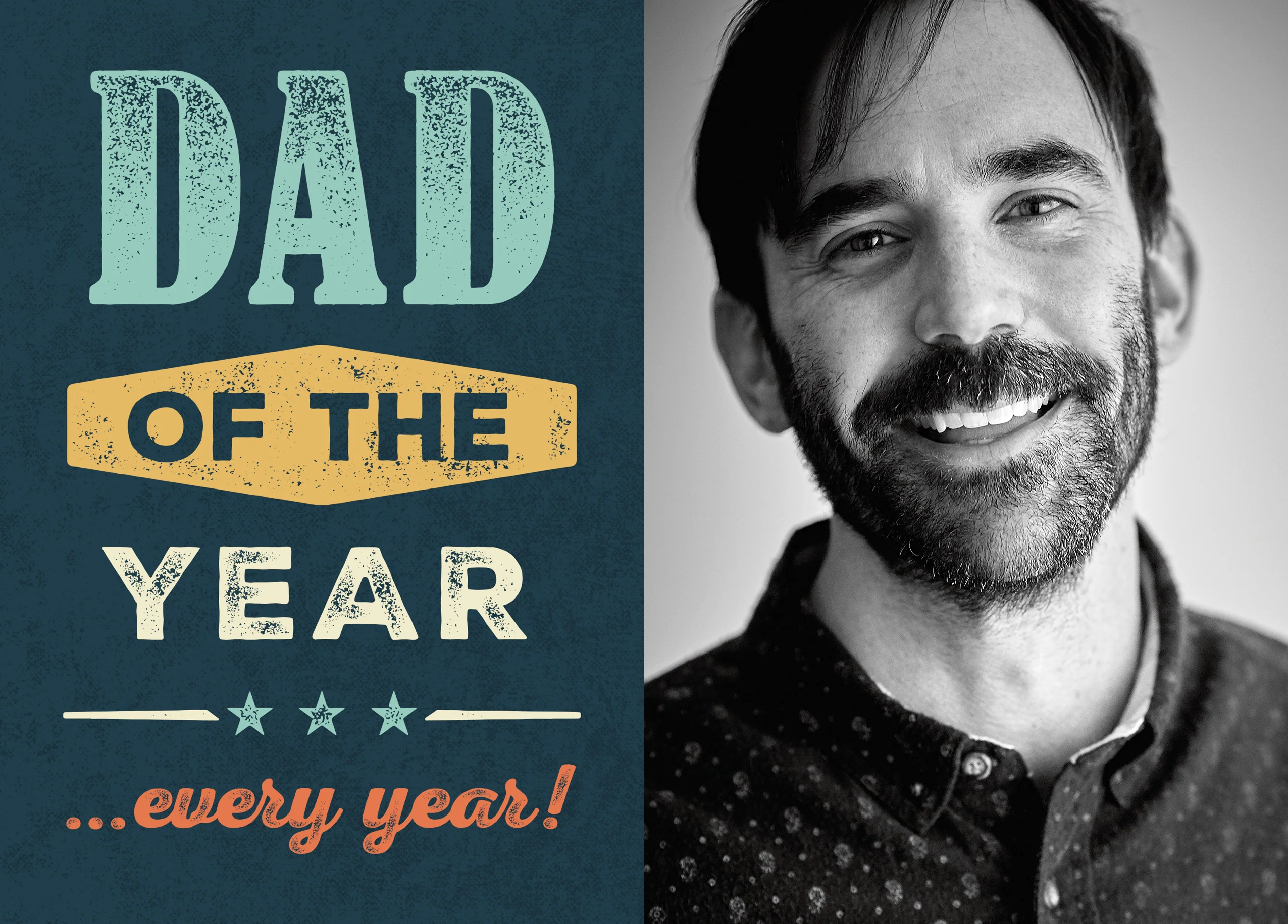 Personalised Photo Upload Dad of the Year Father's Day Card