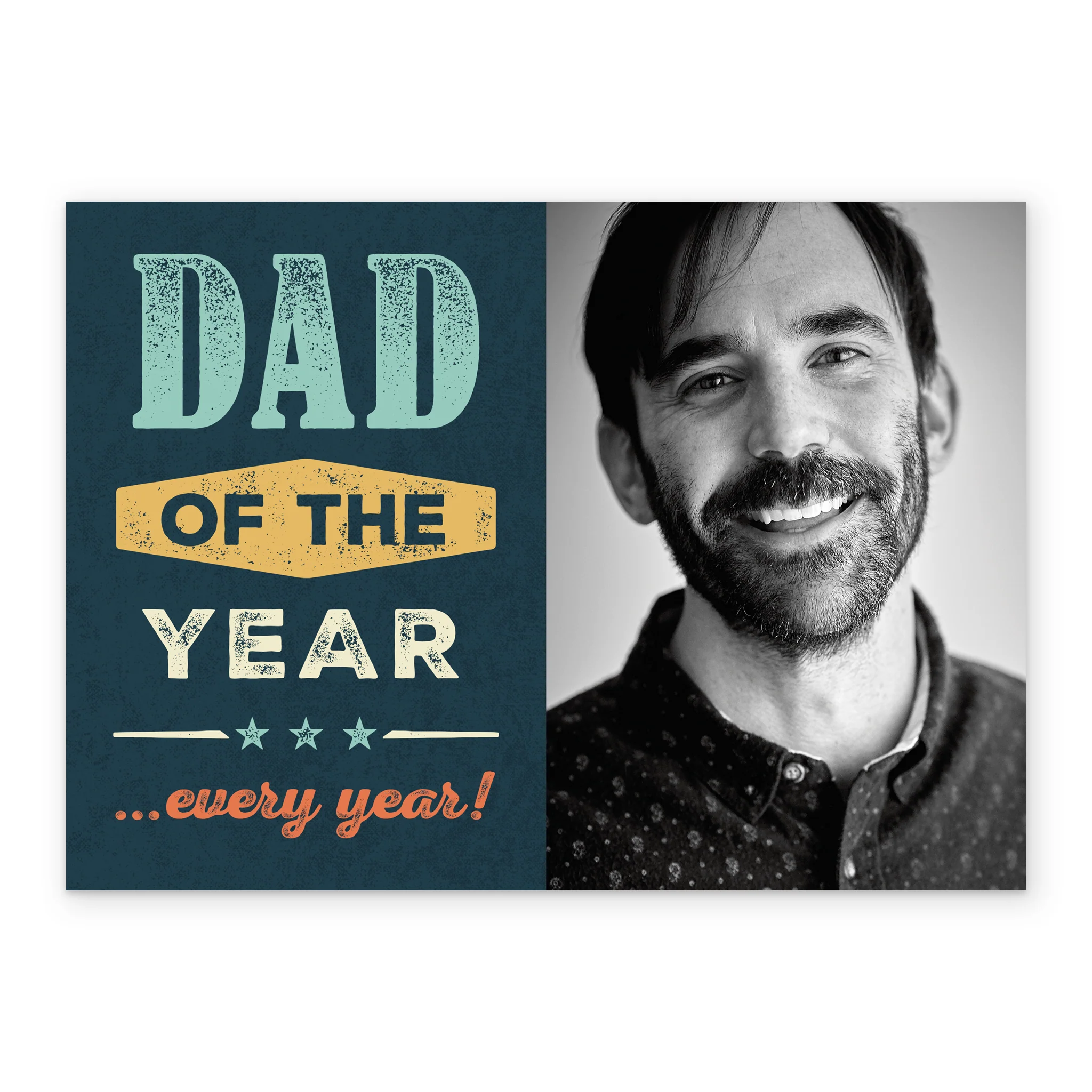 Personalised Photo Upload Dad of the Year Father's Day Card - Image 2