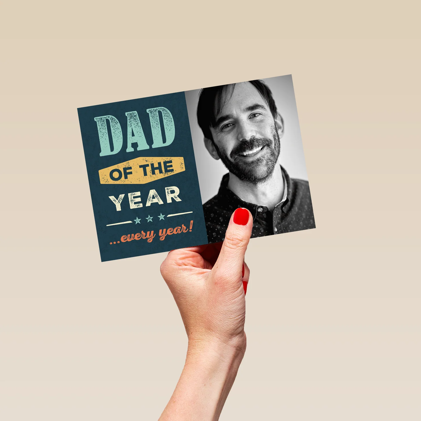 Personalised Photo Upload Dad of the Year Father's Day Card - Image 5