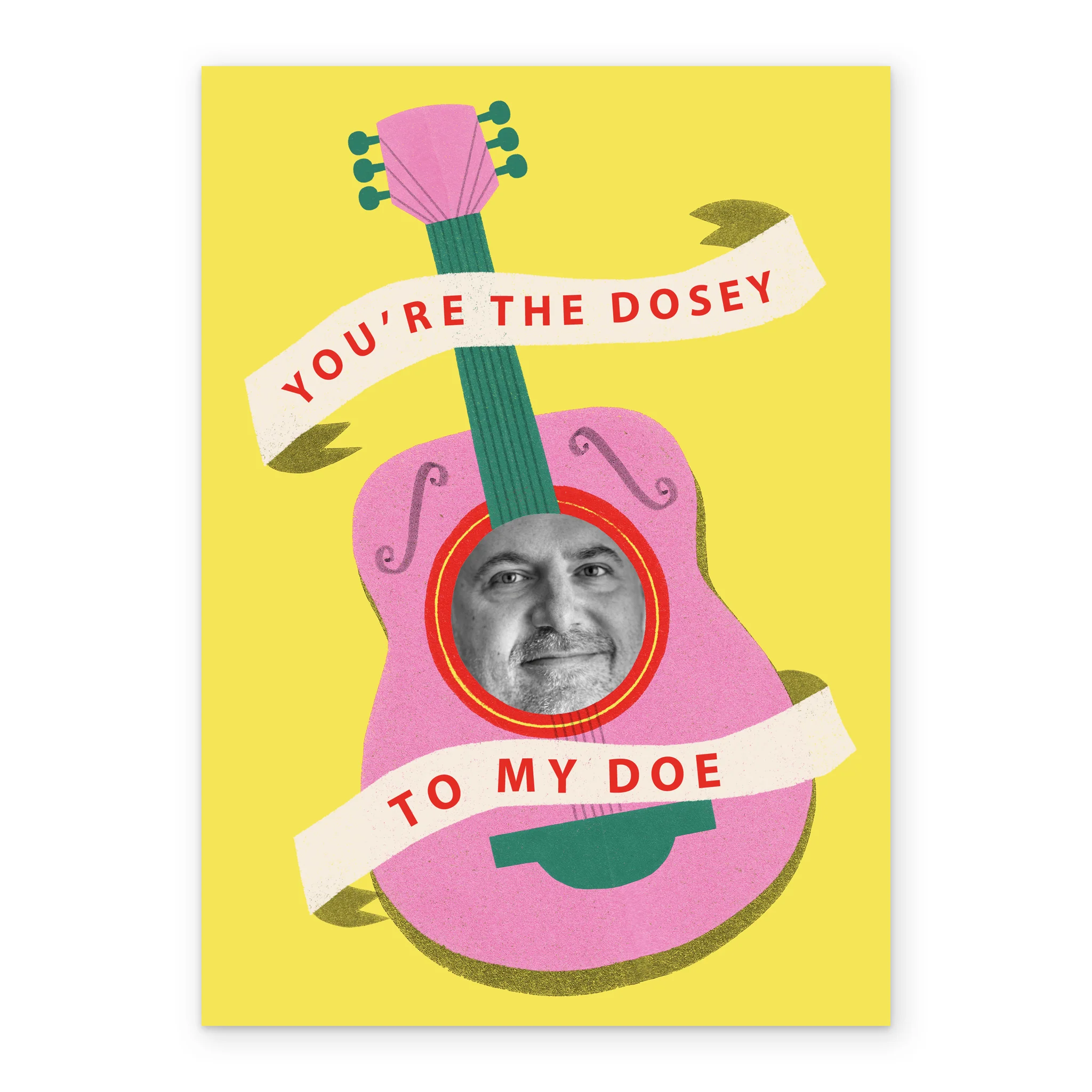 Personalised Photo Upload 'Dosey to My Doe' Birthday Card - Image 2