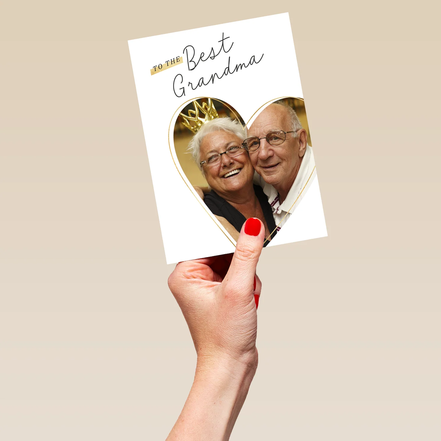 Personalised Photo Upload & Editable Heart Mother's Day Card - Image 5
