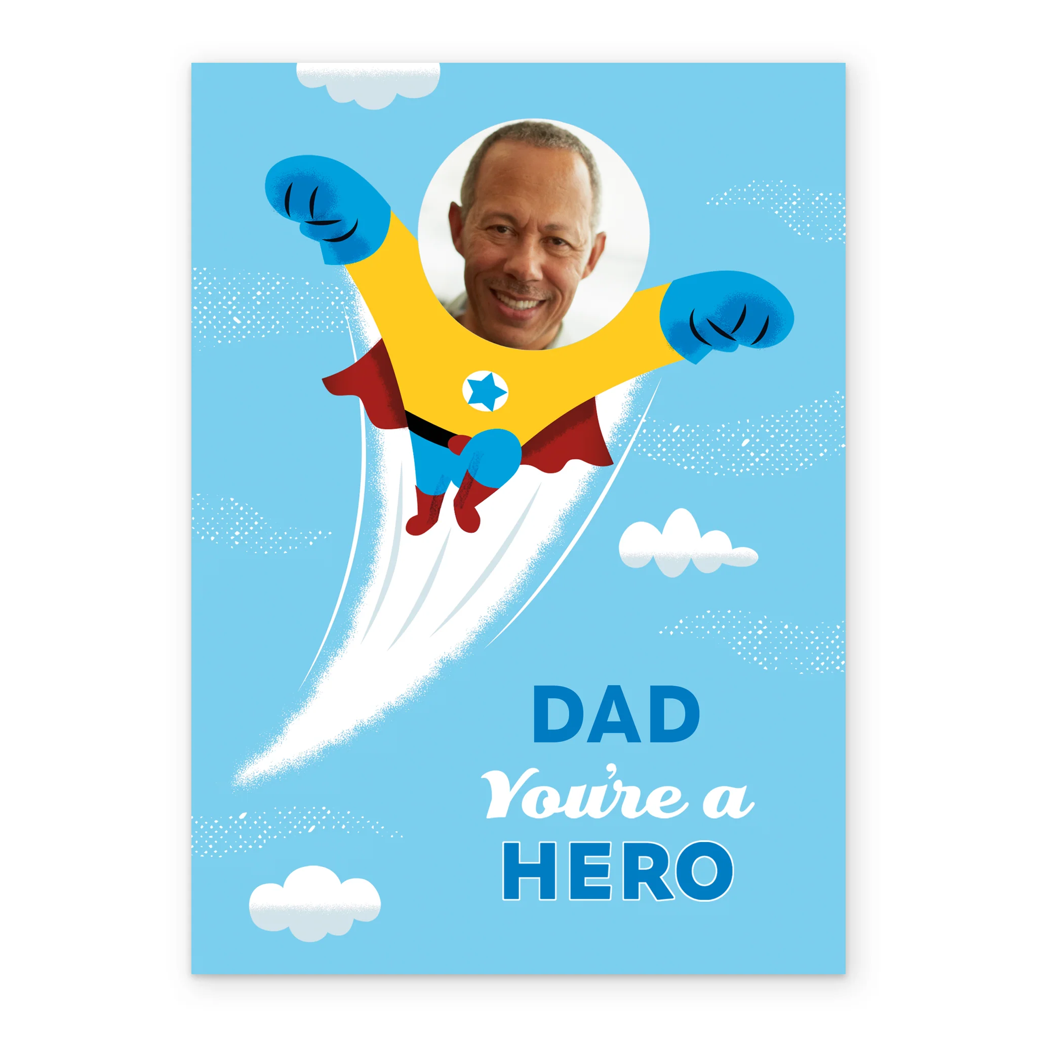 Personalised Photo Upload & Editable Hero Father's Day Card for Dad - Image 2