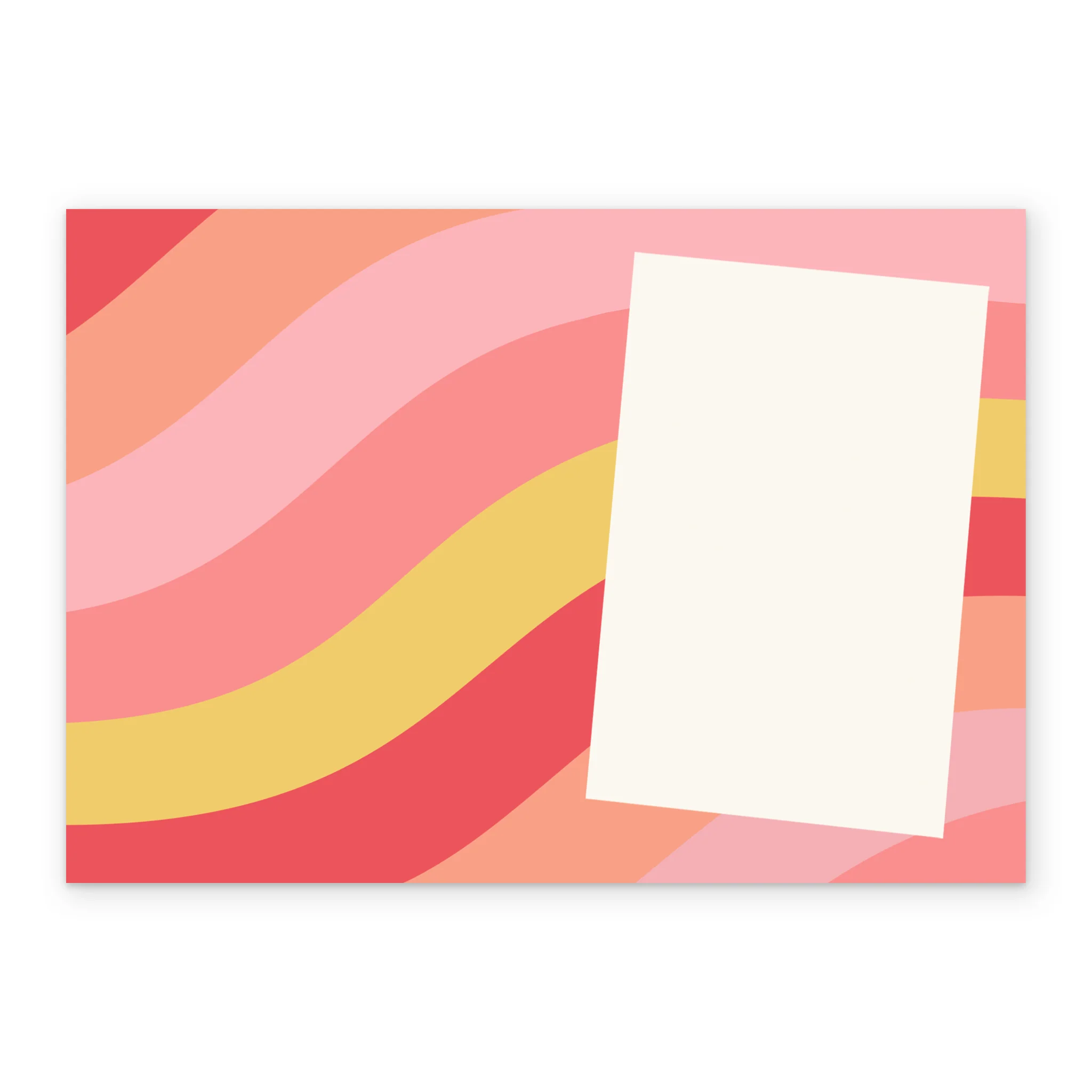 Personalised Photo Upload & Editable Pink Wavy Lines Birthday Invitation - Image 3