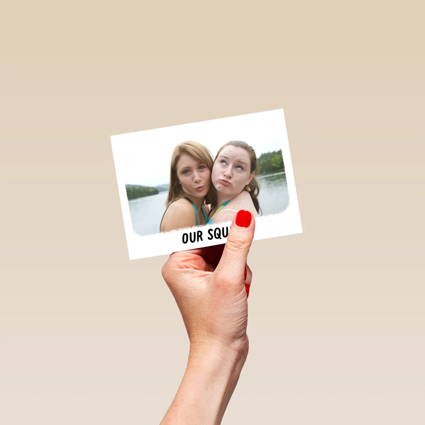 Personalised Photo Upload & Editable Simple Text Just to Say Card - Image 4