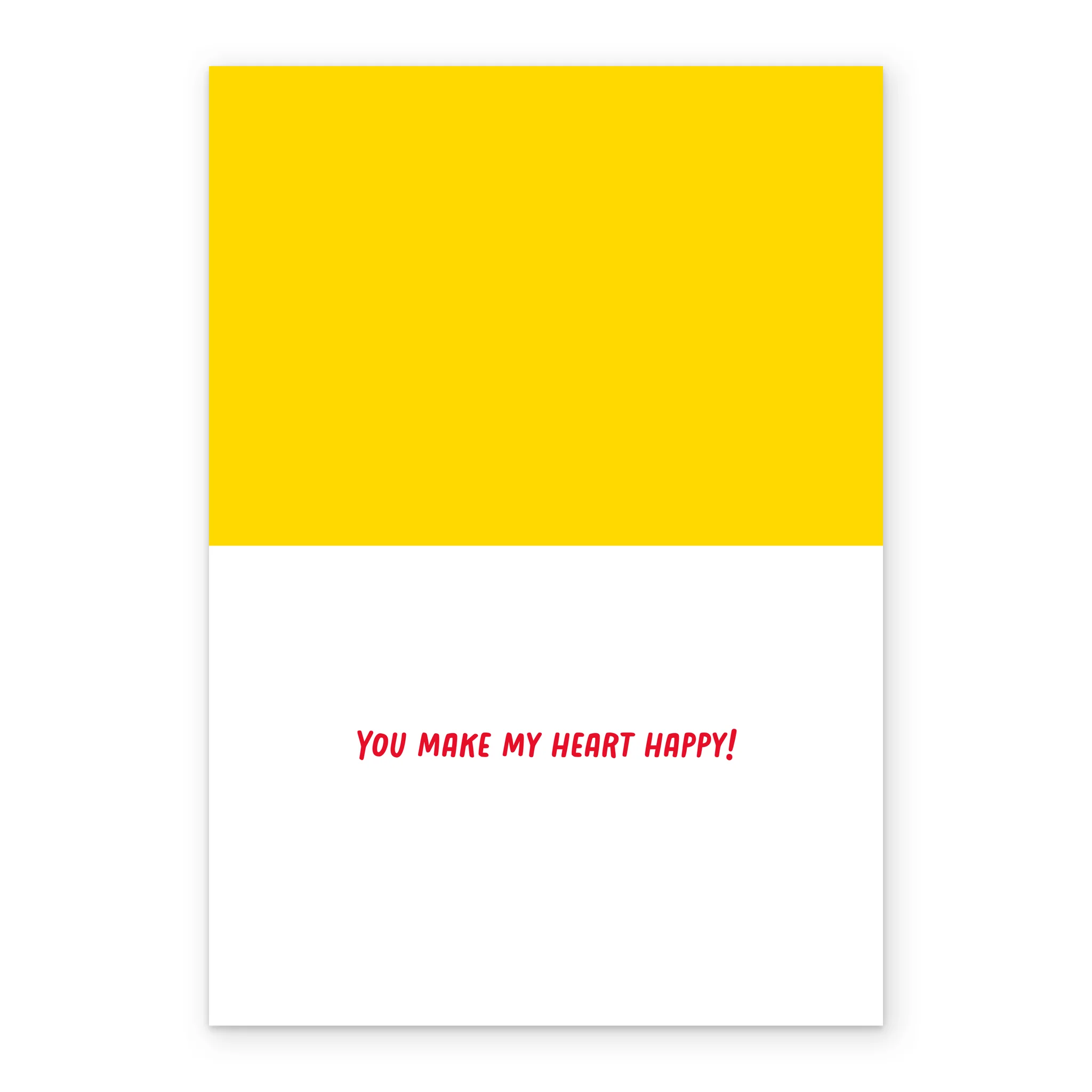 Personalised Photo Upload & Editable 'You Make My Heart Happy' Valentine's Day Card - Image 3